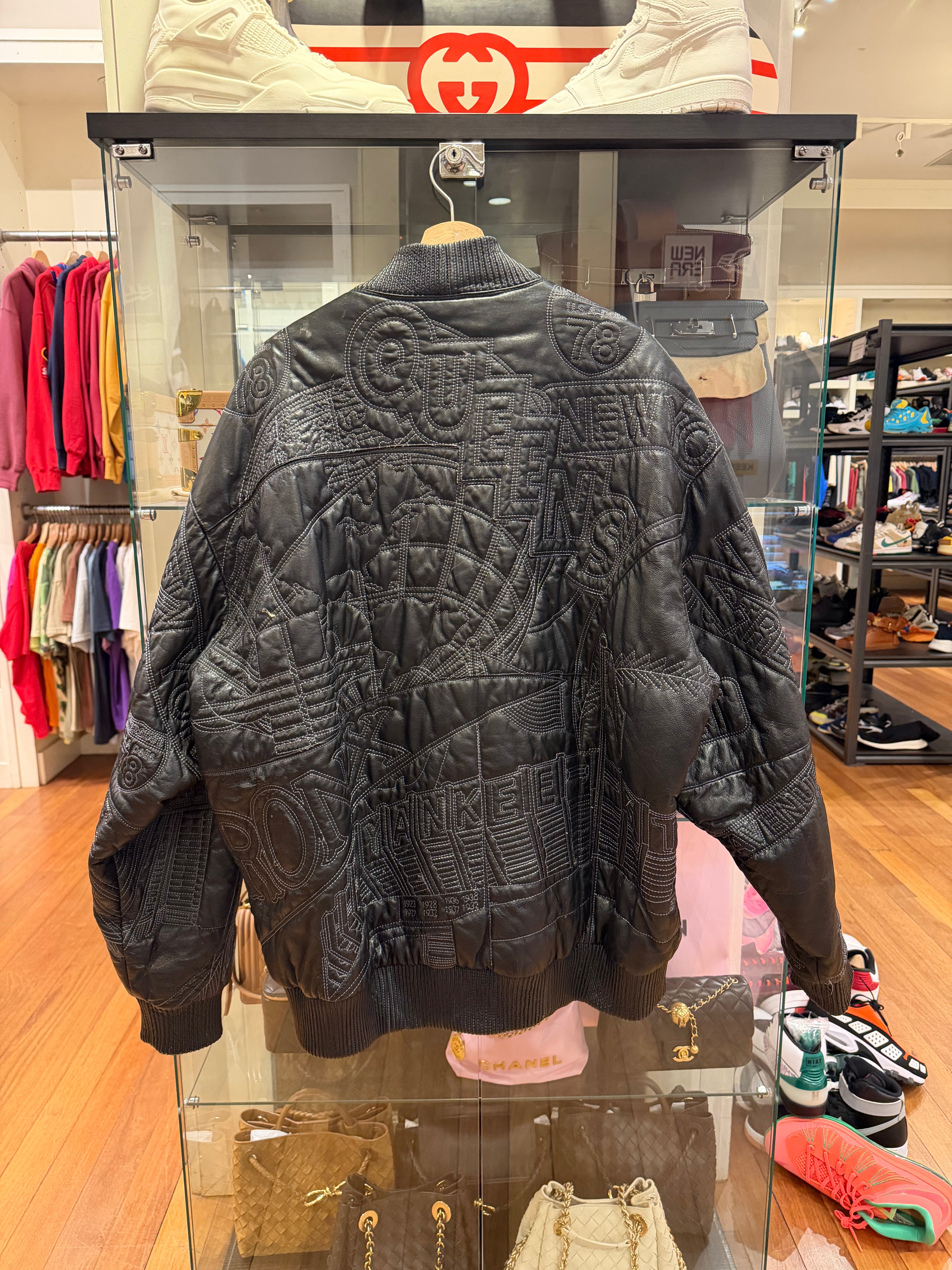Pelle Pelle America Quilted
Leather Jacket - Black