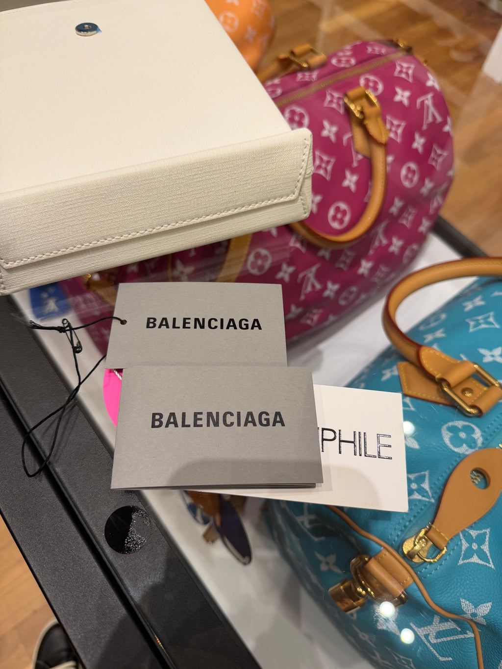 Balenciaga Shopping Bag Envelope Clutch - White