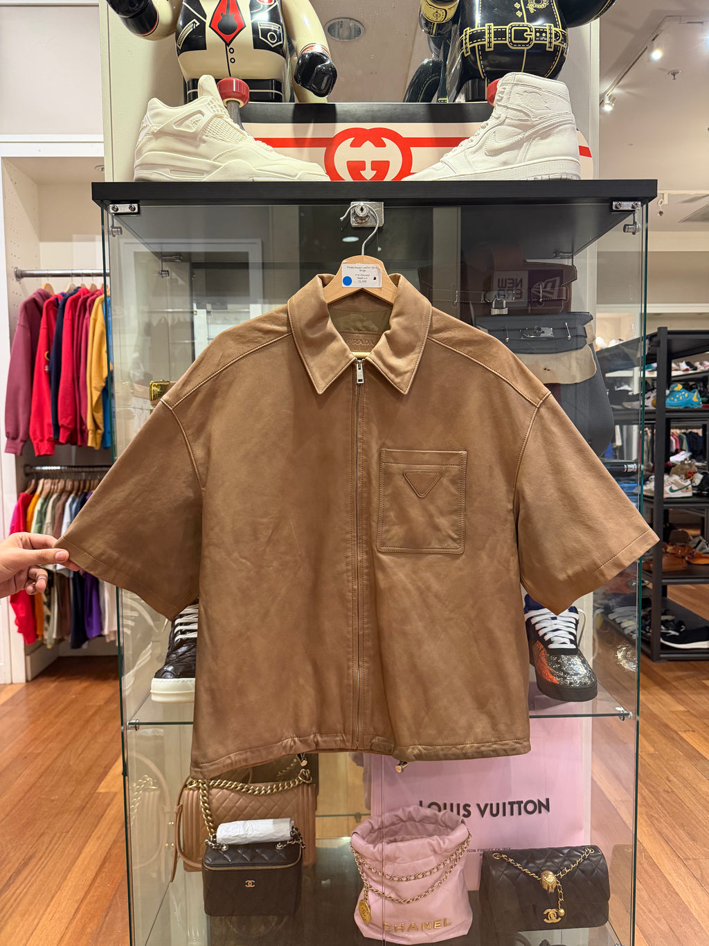Prada Nappa Leather Shirt