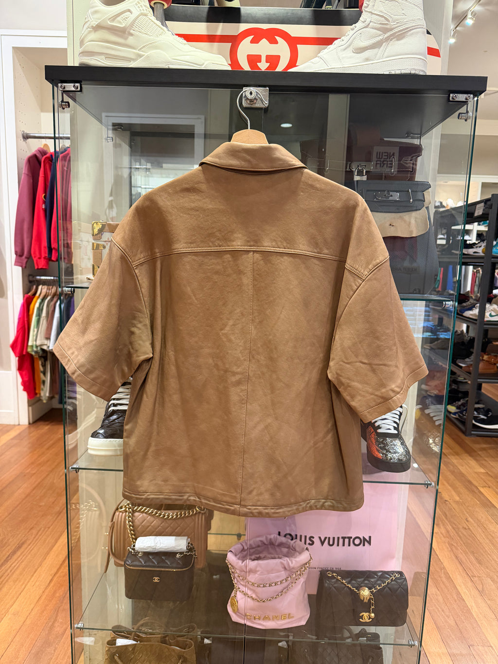 Prada Nappa Leather Shirt