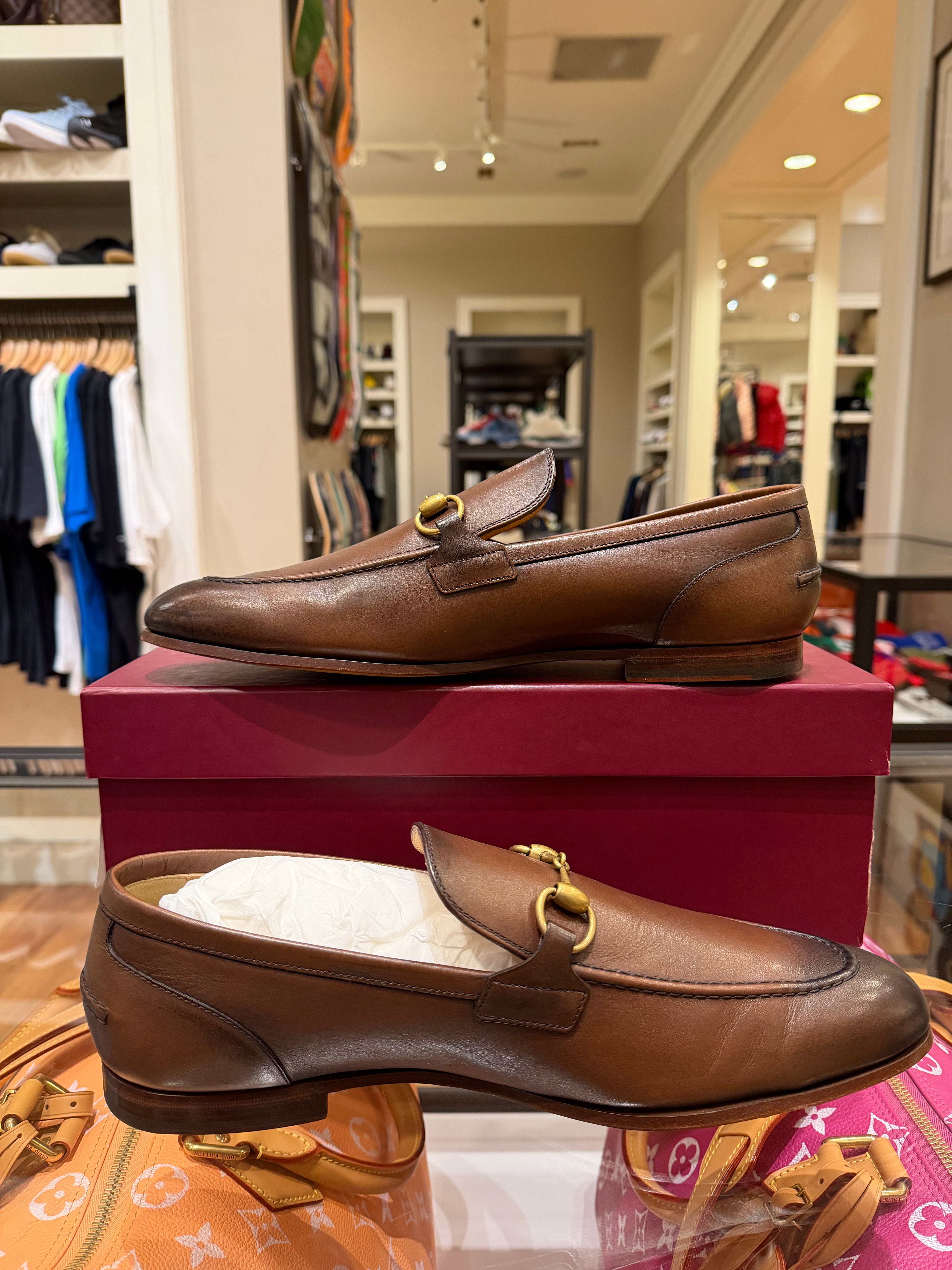 Gucci Jordaan Horsebit Loafers