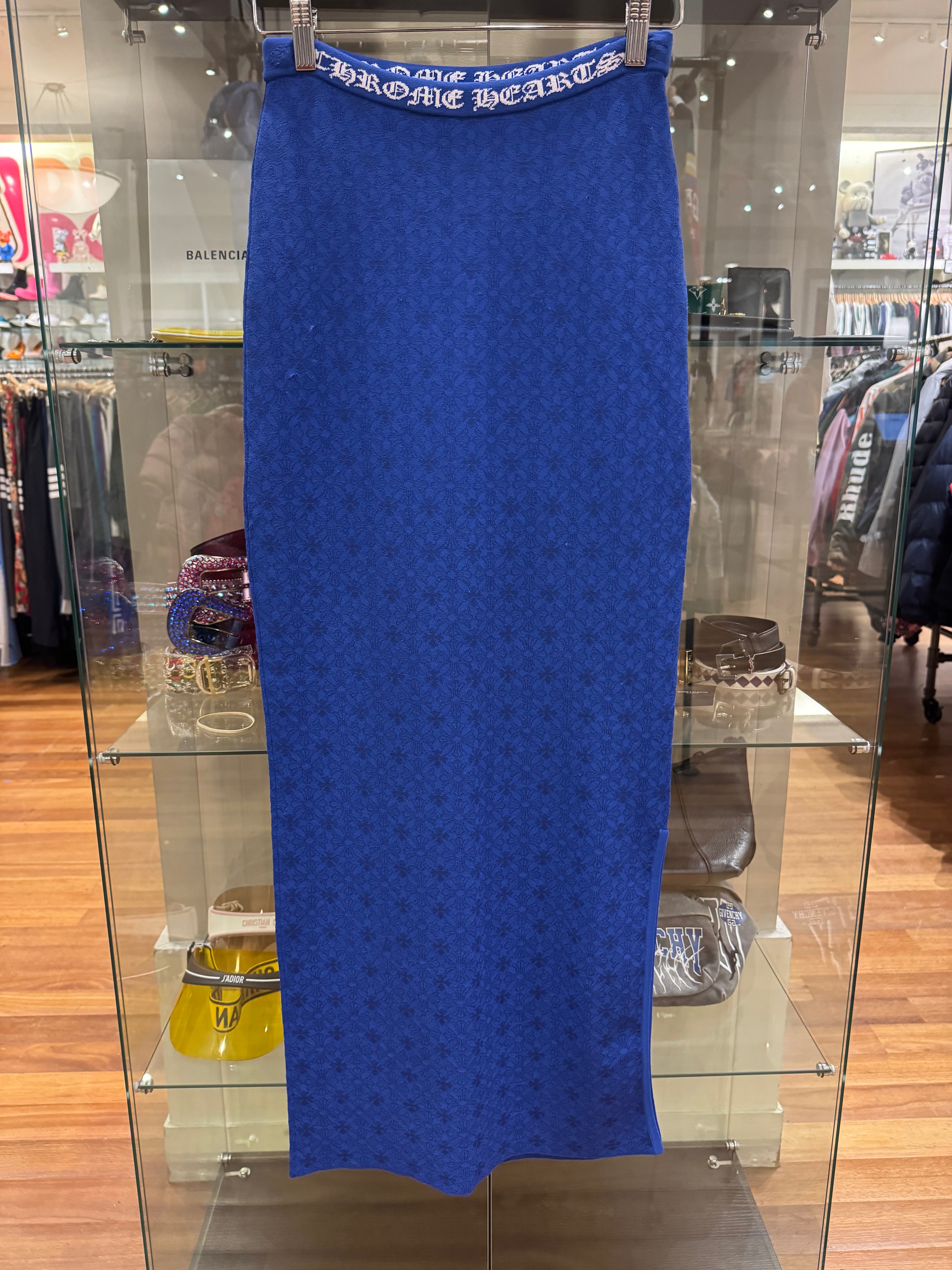 Chrome Hearts Monogram Maxi Skirt - Blue