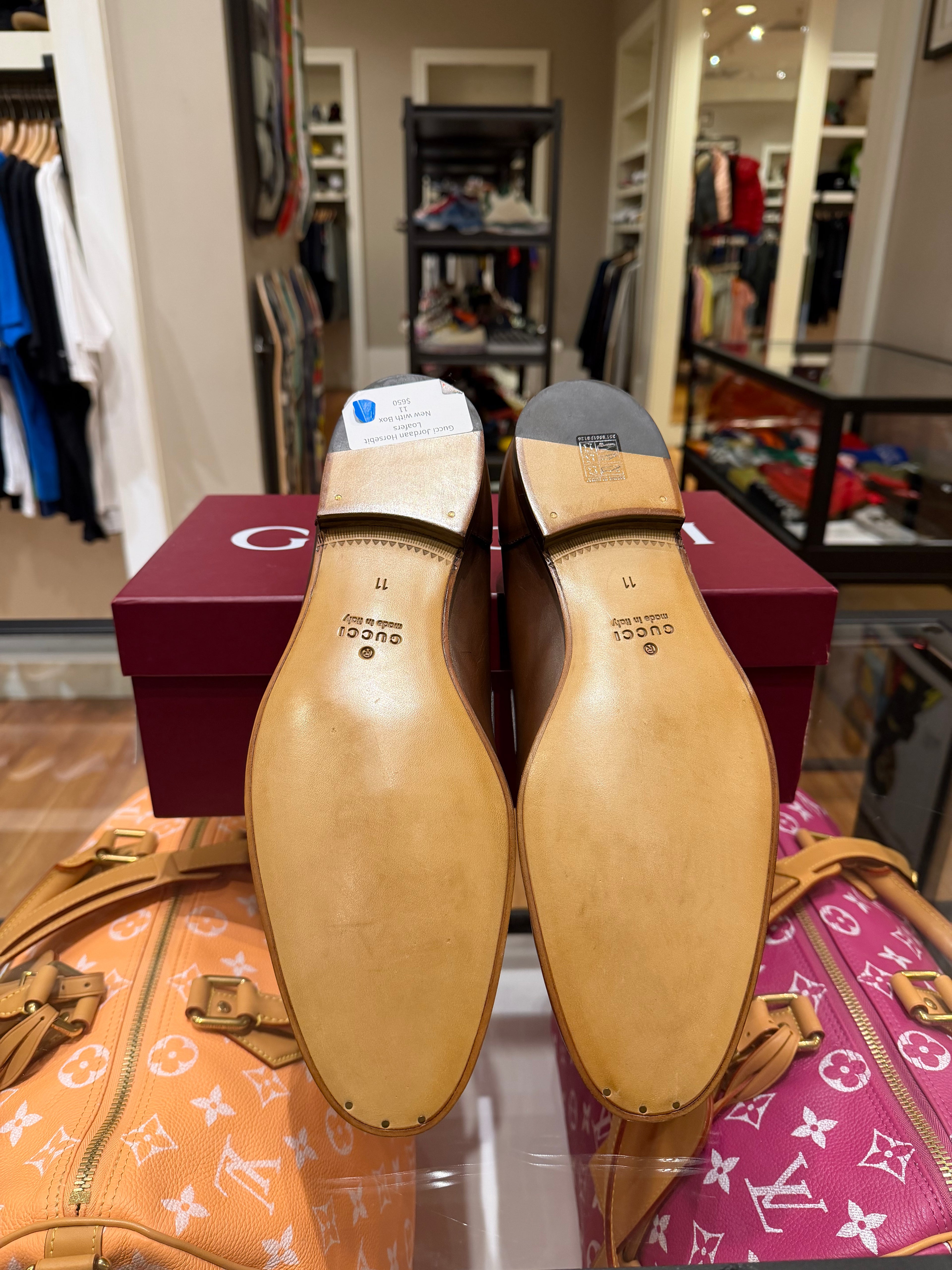 Gucci Jordaan Horsebit Loafers