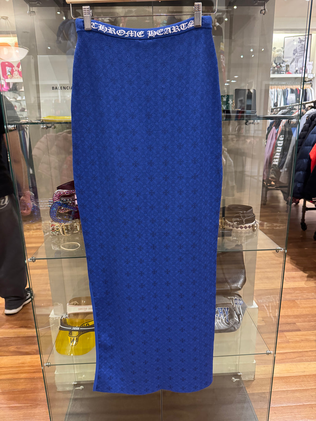 Chrome Hearts Monogram Maxi Skirt - Blue
