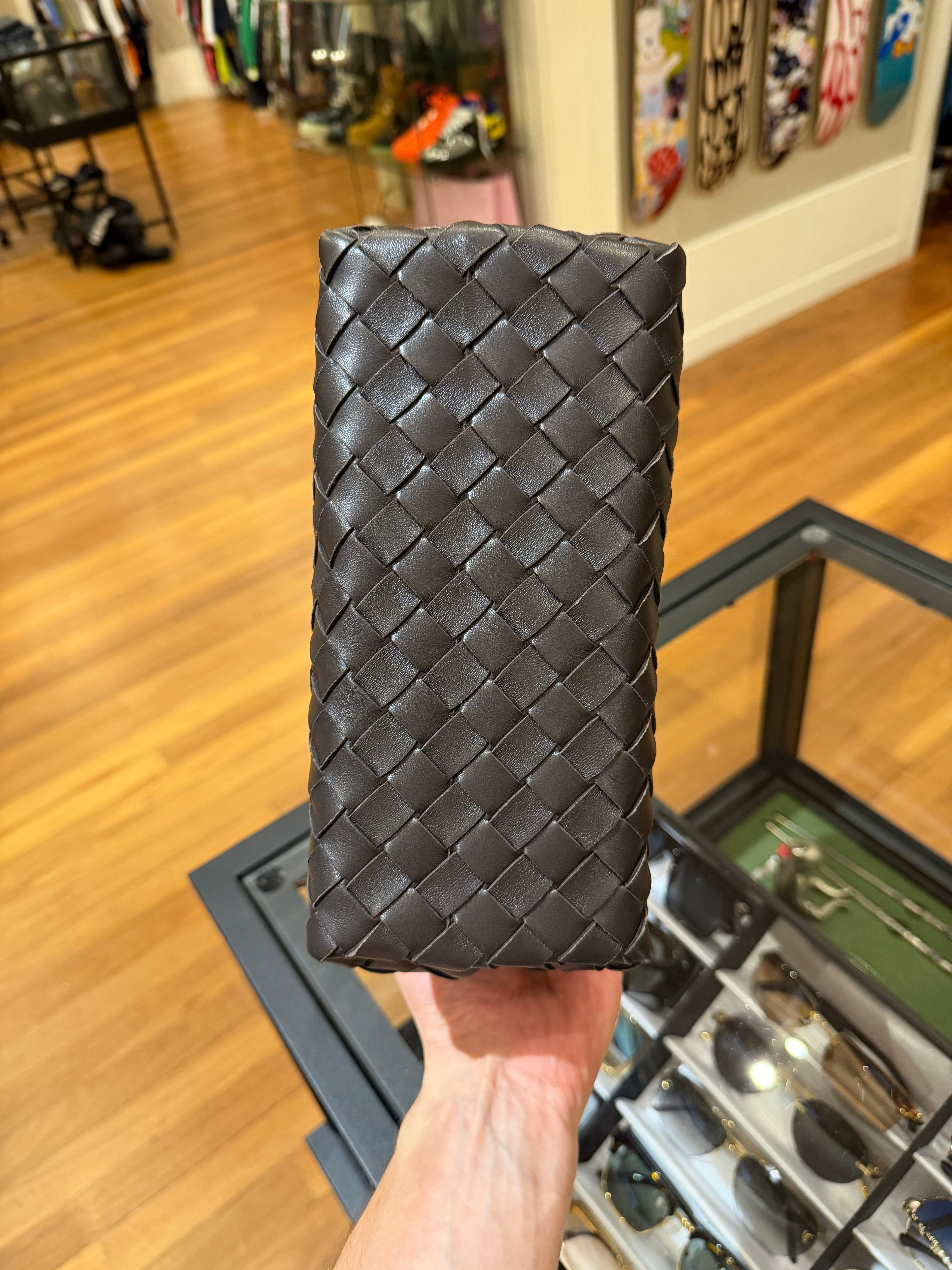 Bottega Veneta Andiamo Intrecciato Shoulder Bag