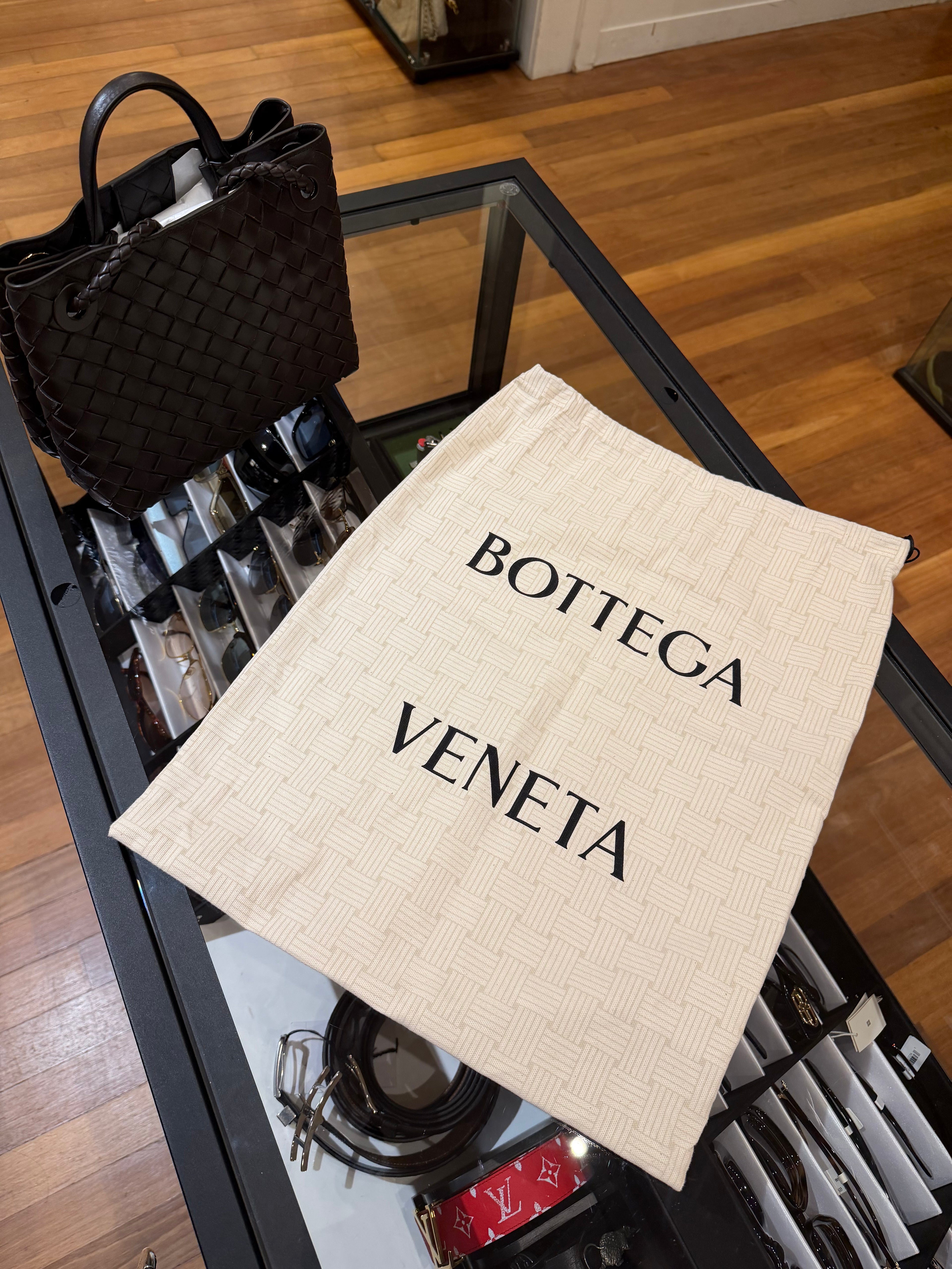 Bottega Veneta Andiamo Intrecciato Shoulder Bag