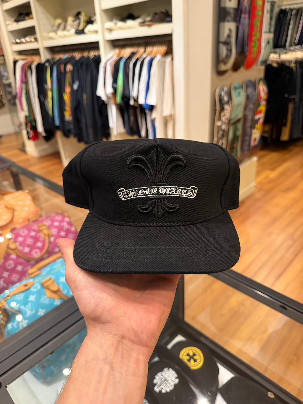 Chrome Hearts Fleur Scroll Hat