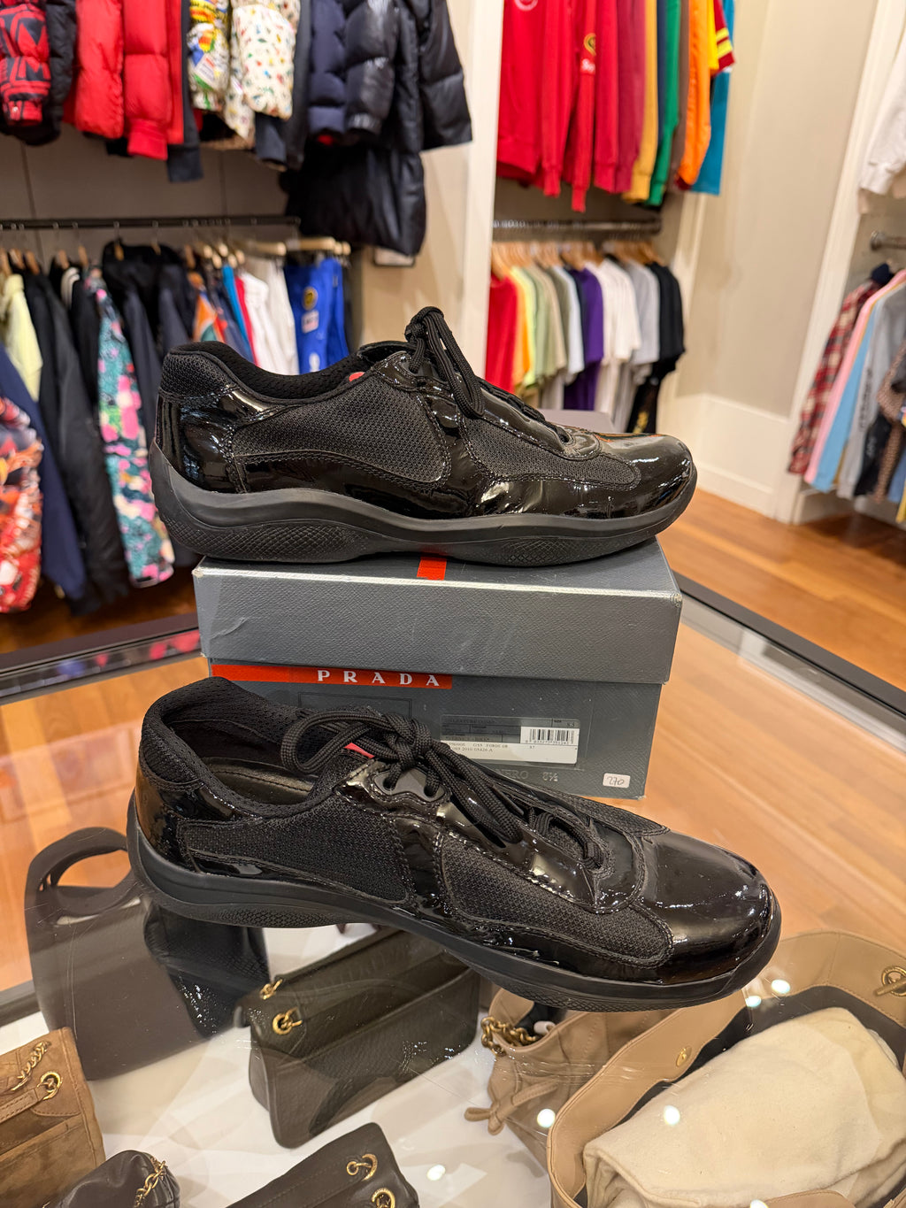 Prada America's Cup
Sneakers - Patent Black