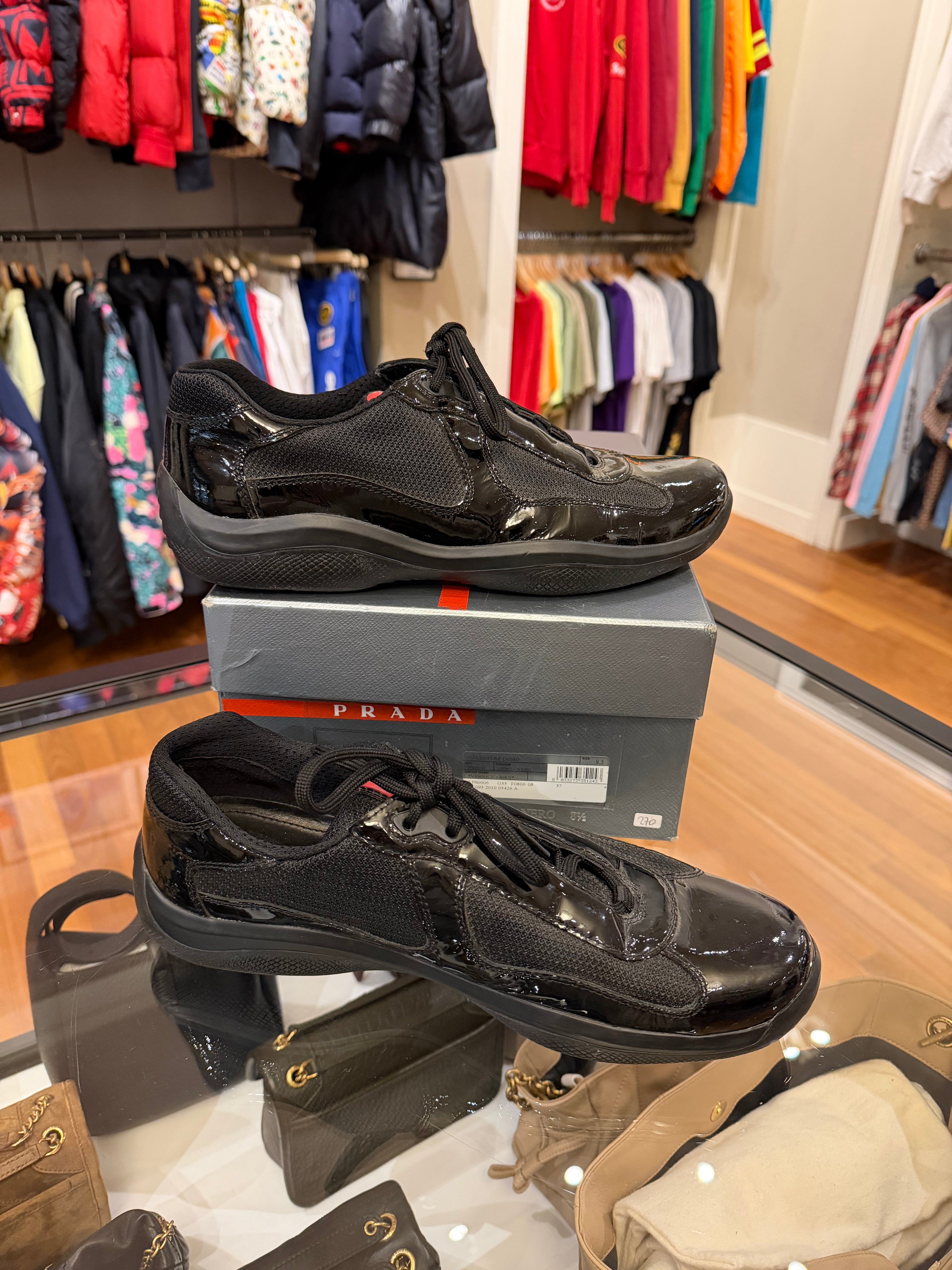 Prada America's Cup
Sneakers - Patent Black