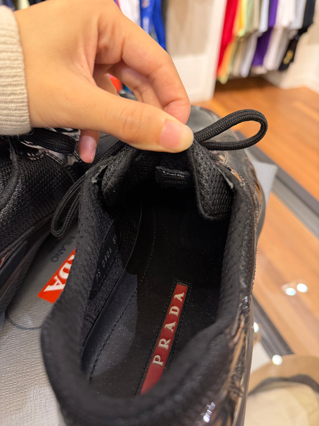 Prada America's Cup
Sneakers - Patent Black