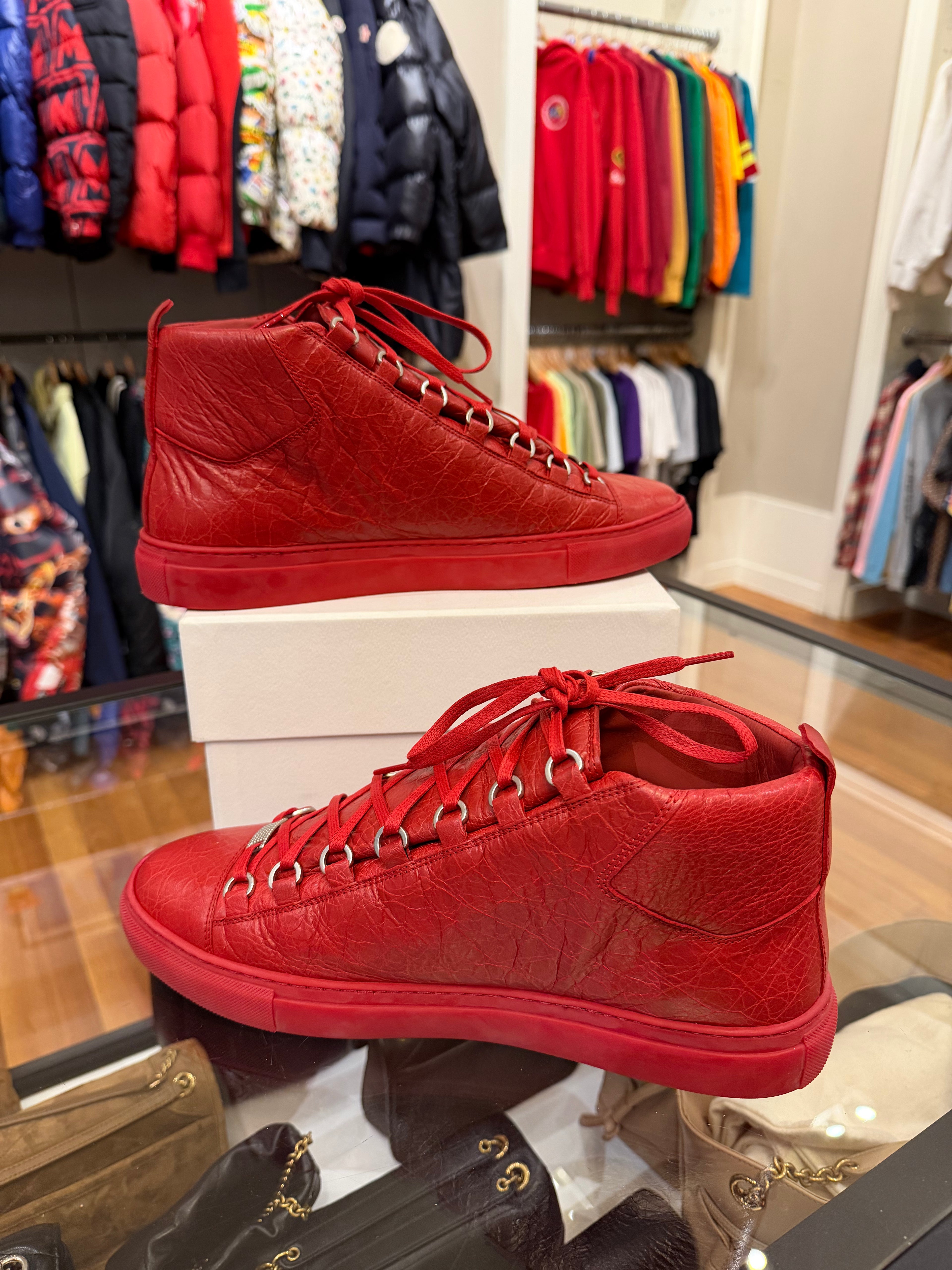 Balenciaga Arena High Top
Sneakers - Red