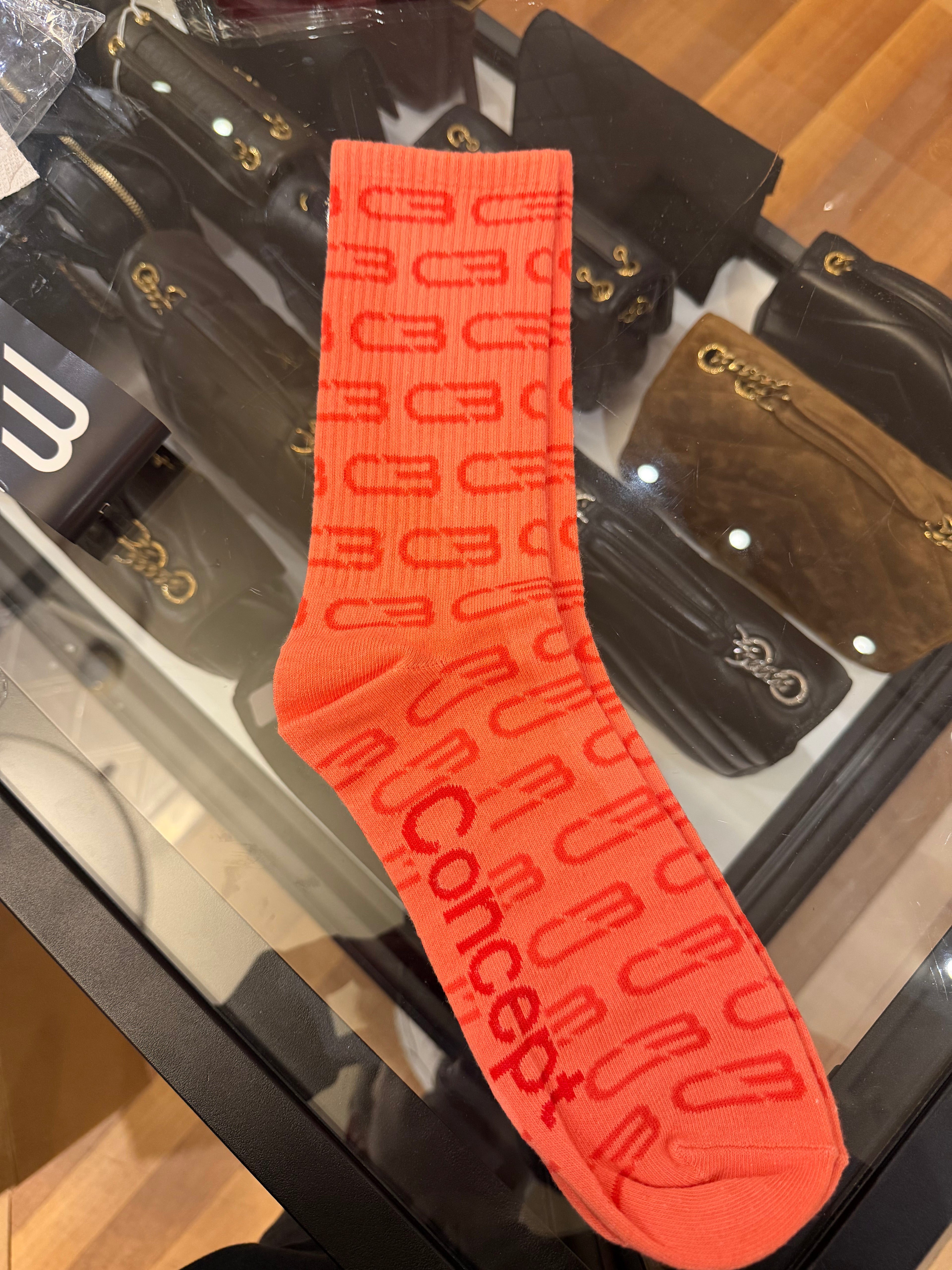 Concept Blue Socks - Orange