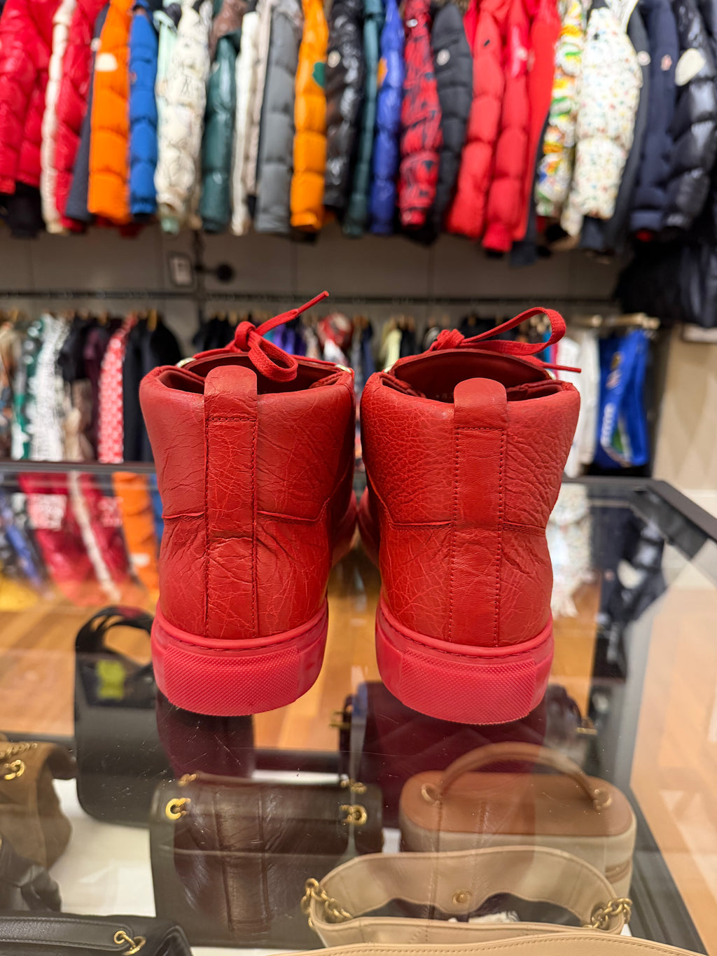 Balenciaga Arena High Top
Sneakers - Red