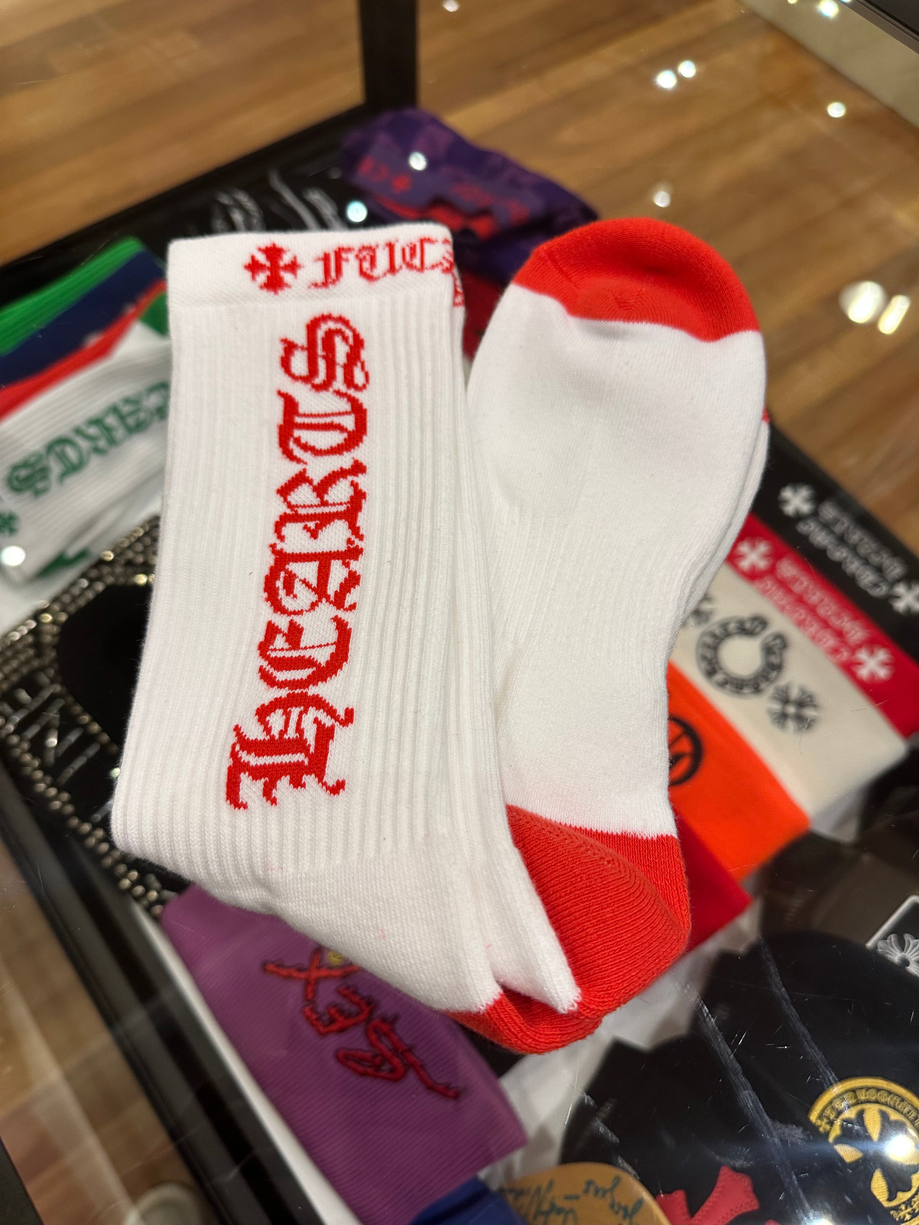 Chrome Hearts Logo Socks – Size Large