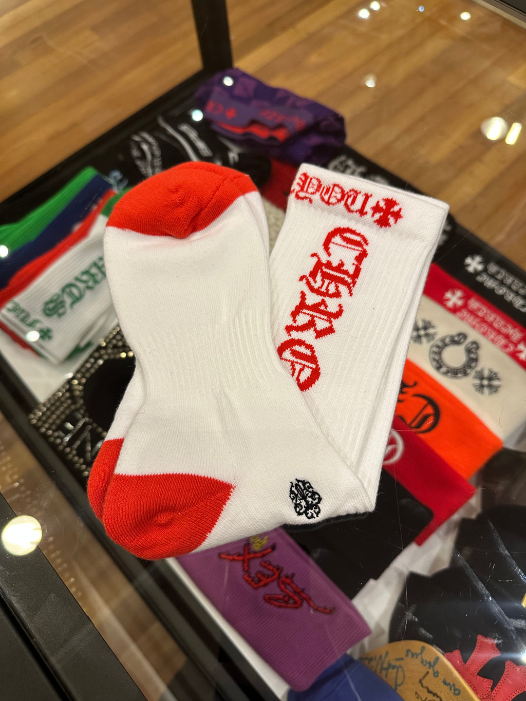 Chrome Hearts Logo Socks – Size Large