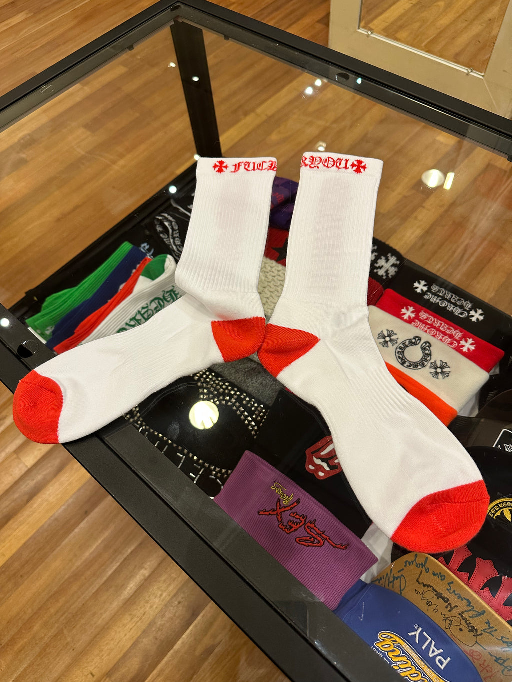 Chrome Hearts Logo Socks – Size Large
