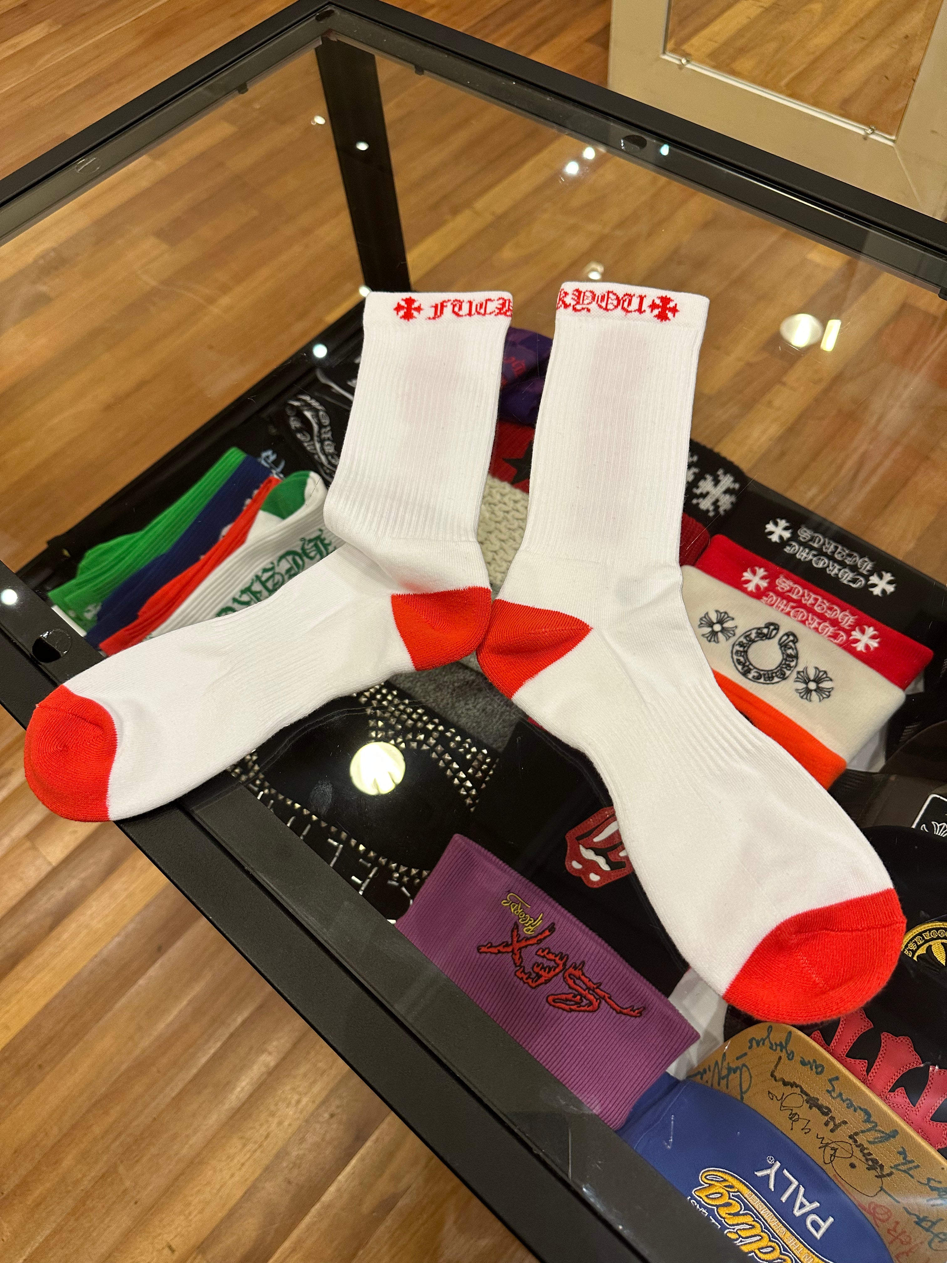 Chrome Hearts Logo Socks – Size Large