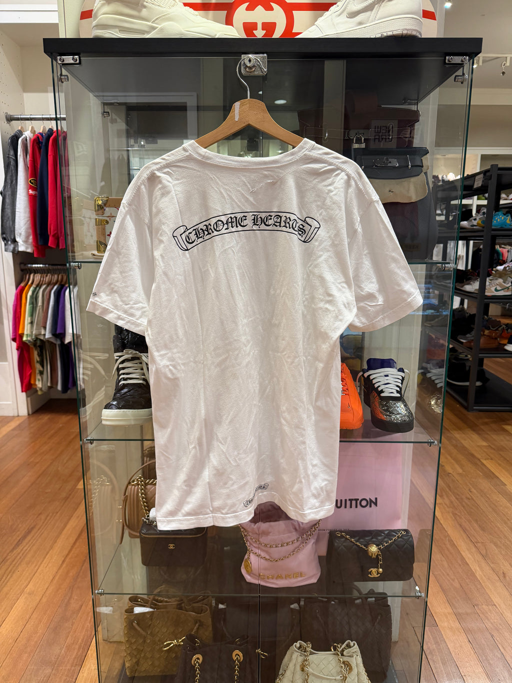 Chrome Hearts Scroll Logo
Pocket Tee
