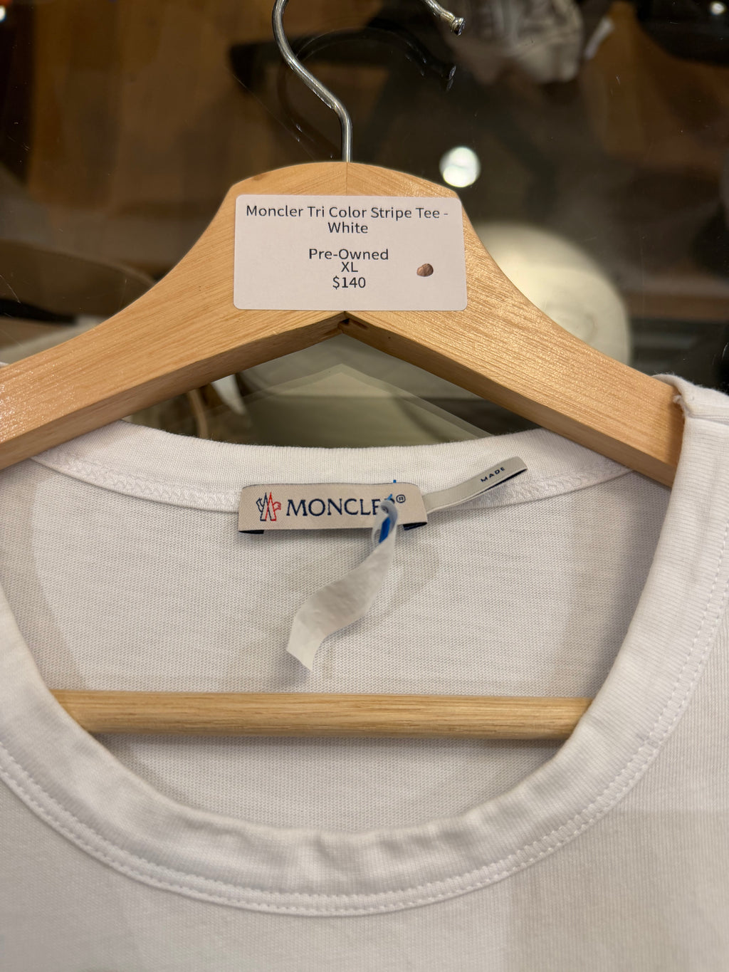 Moncler Tri Color Stripe Tee