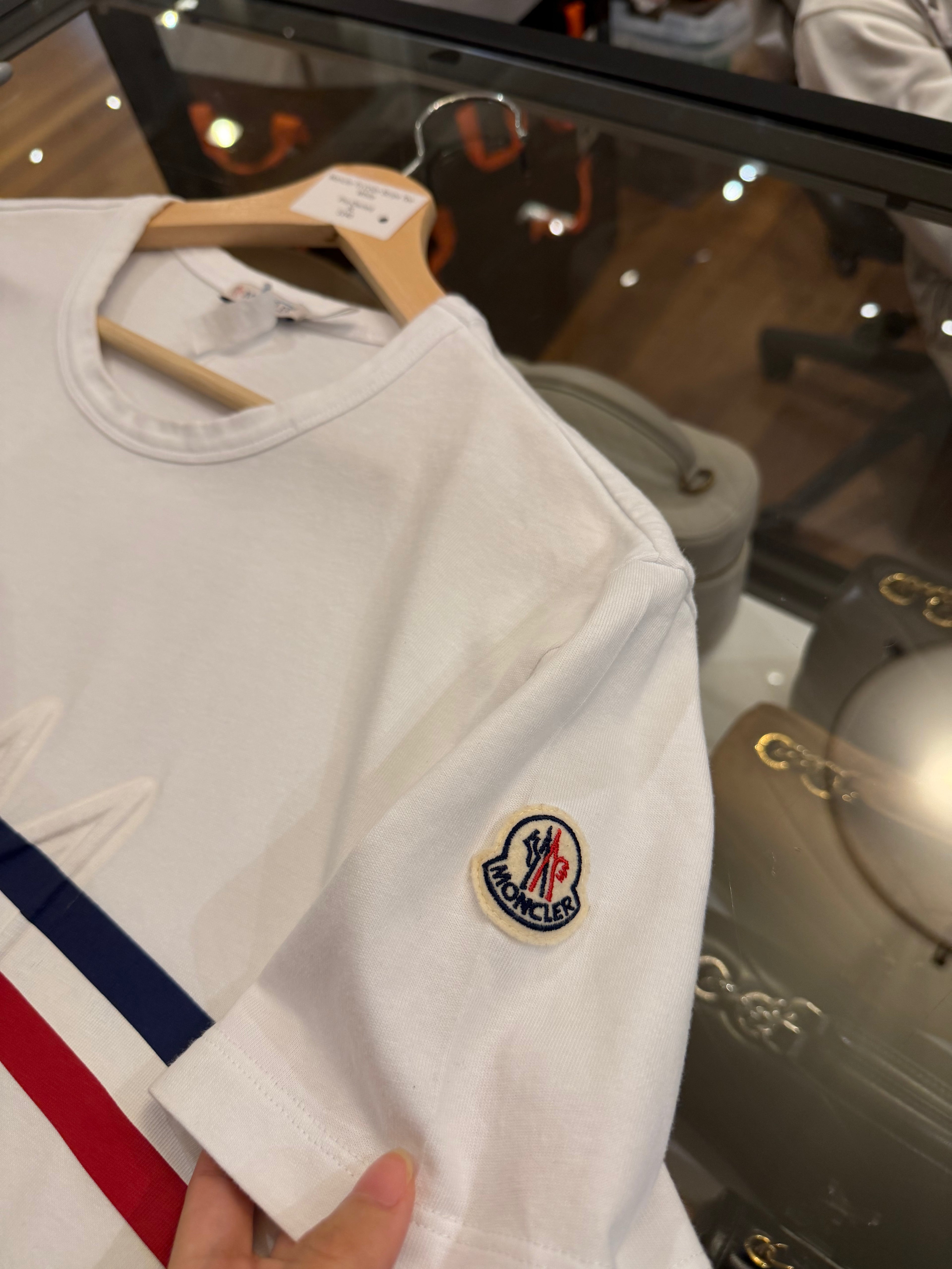 Moncler Tri Color Stripe Tee