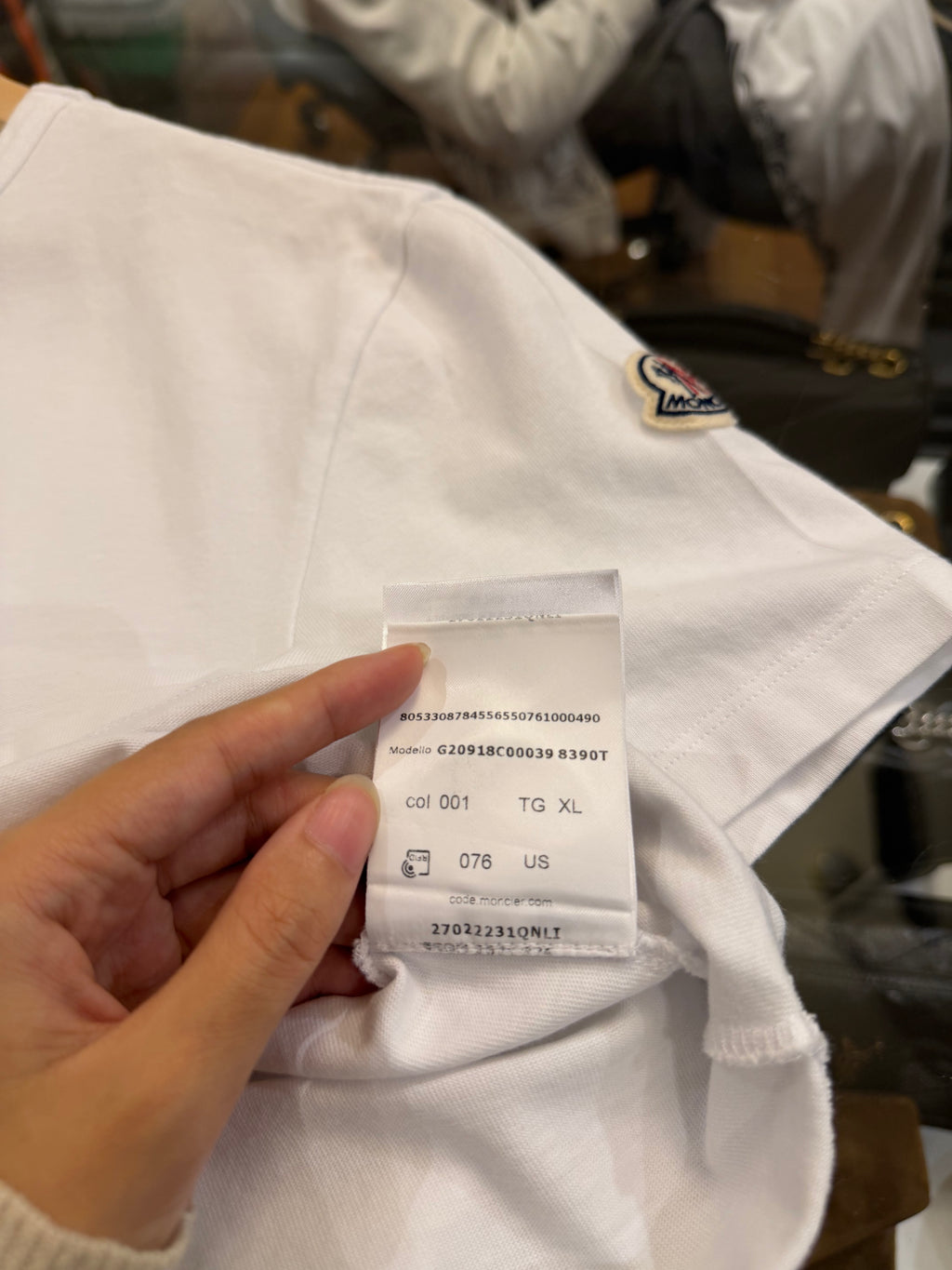 Moncler Tri Color Stripe Tee