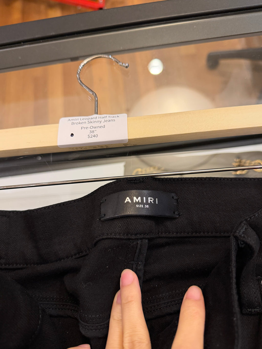 Amiri Leopard Half Track
Broken Skinny Jeans