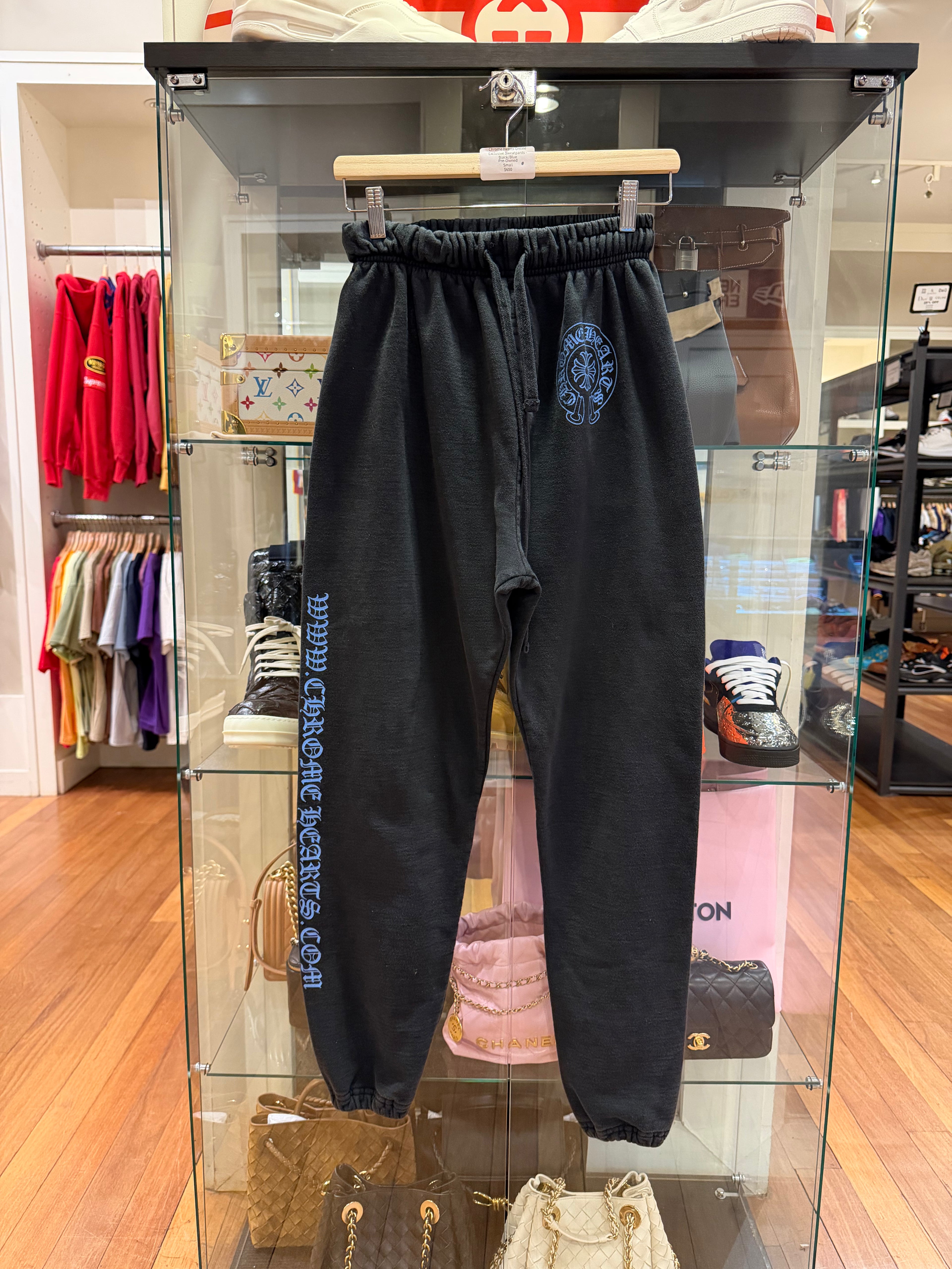 Chrome Hearts Online
Exclusive Sweatpants -
Black/Blue