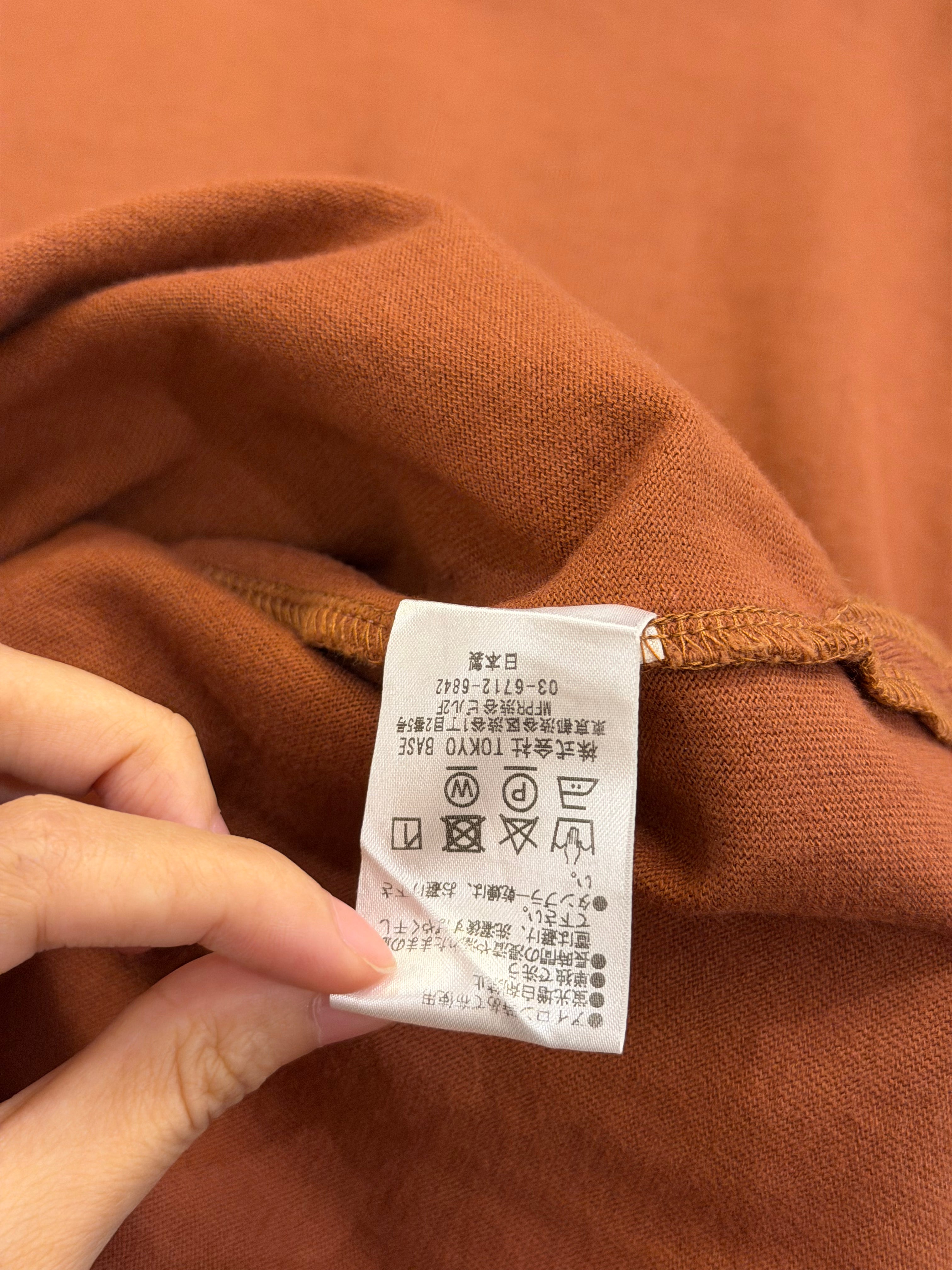 Number Nine Cotton Tee -
Rust