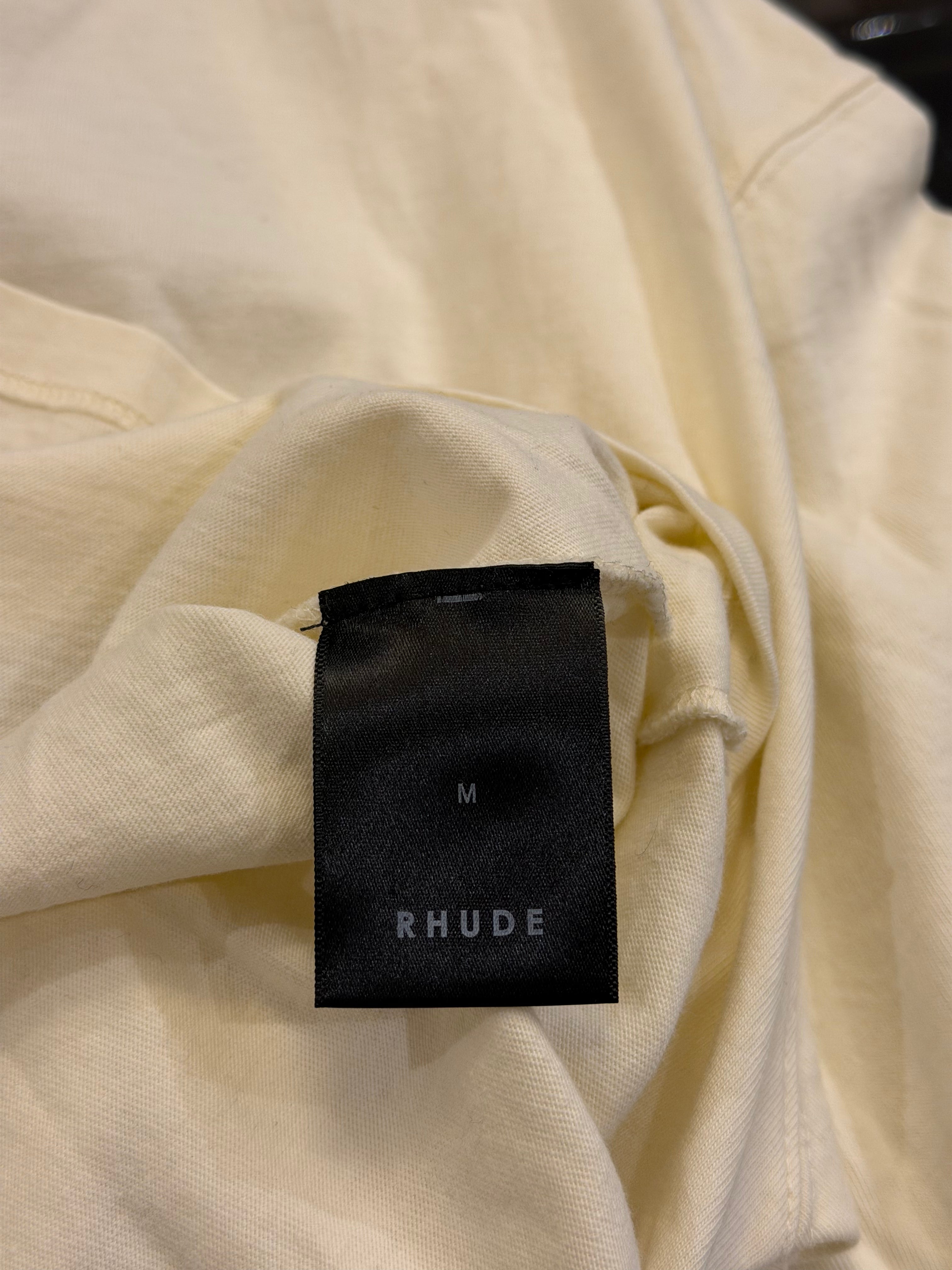 Rhude Cannes Beach Tee -
Cream