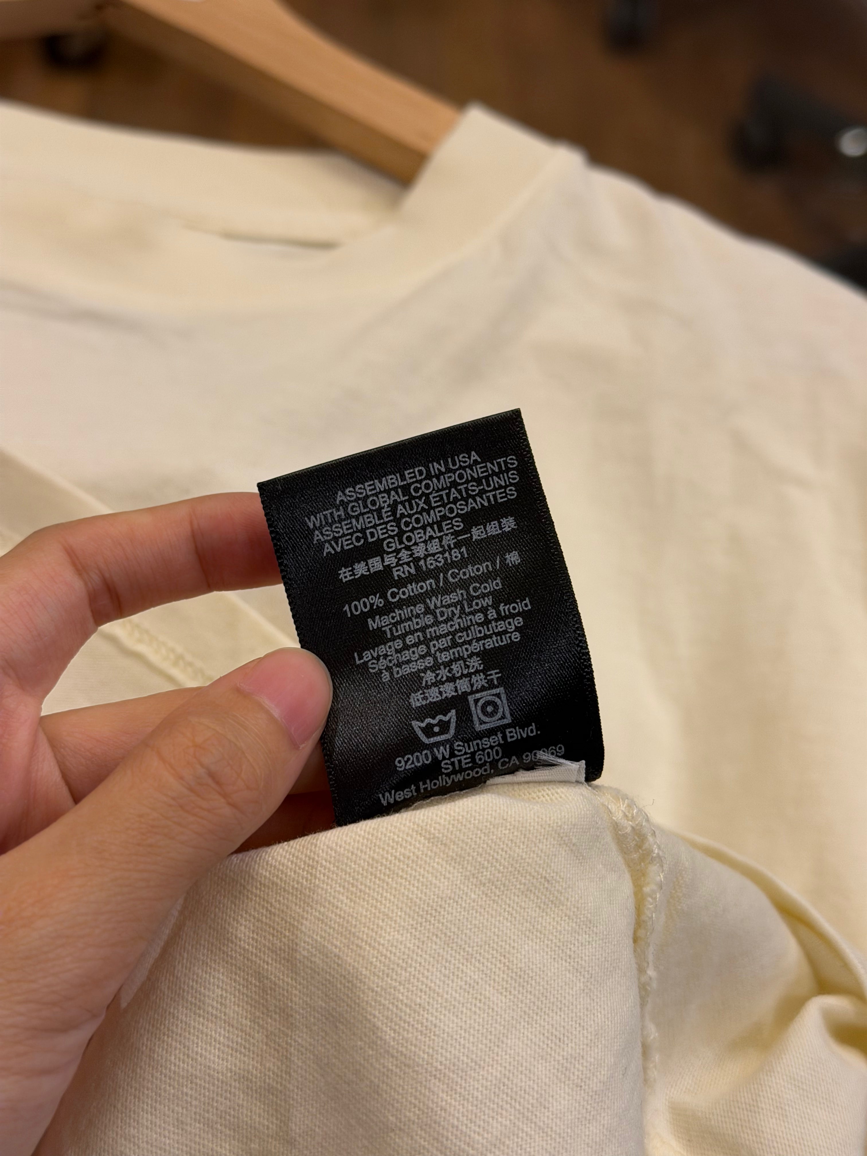 Rhude Cannes Beach Tee -
Cream