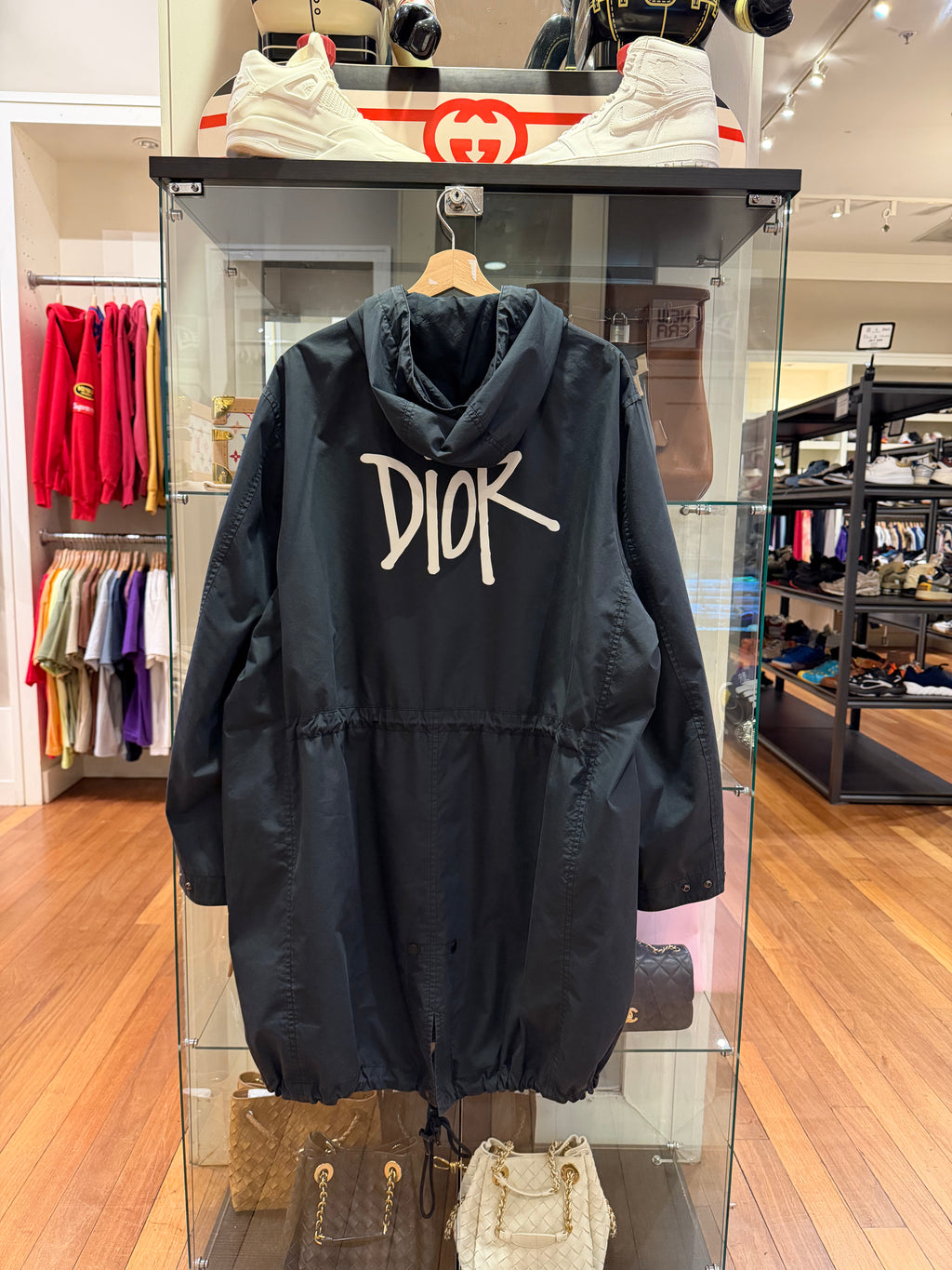 Dior x Shawn Stussy
Signature Logo Rain Parka -
Black