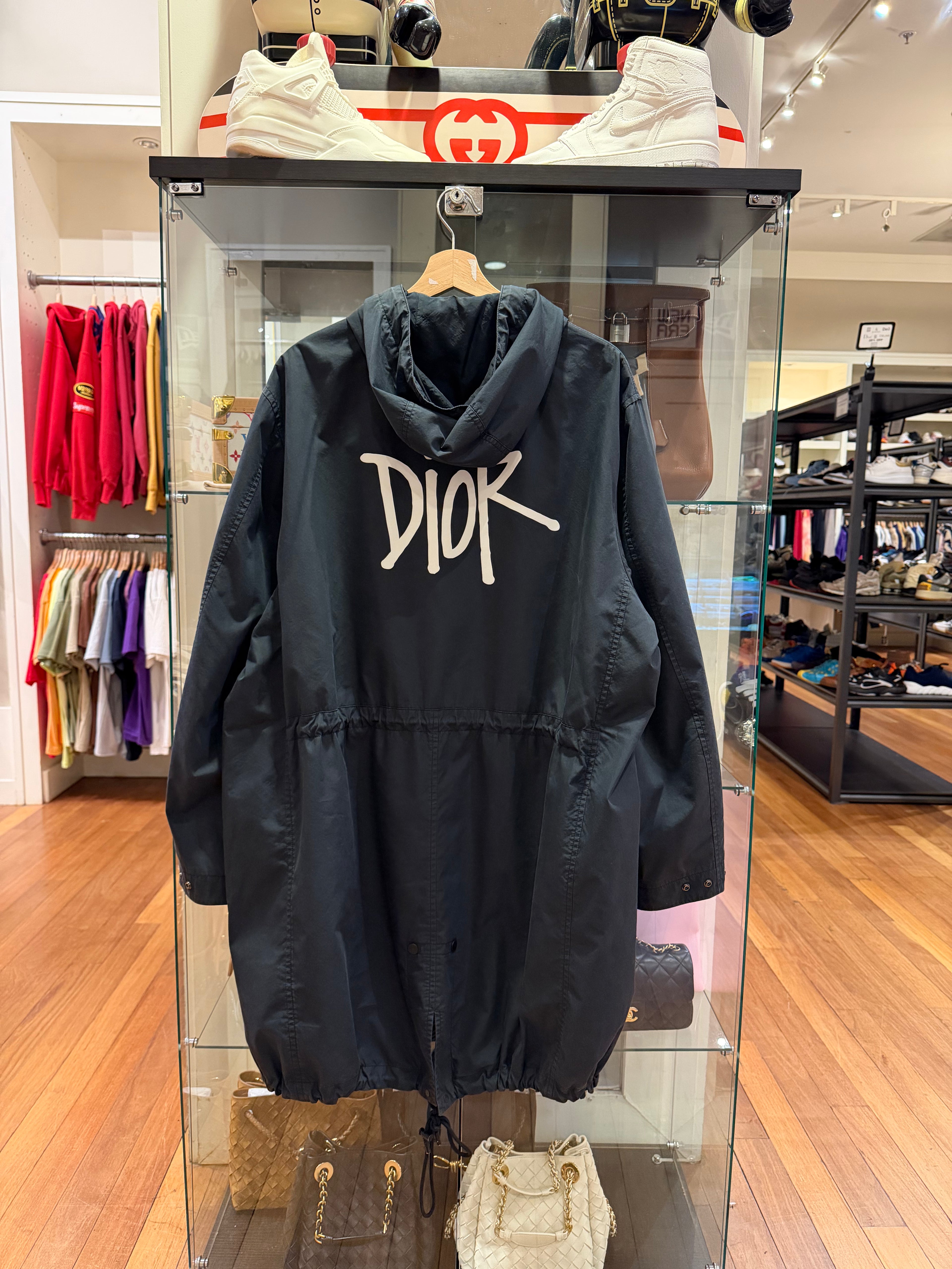 Dior x Shawn Stussy
Signature Logo Rain Parka -
Black