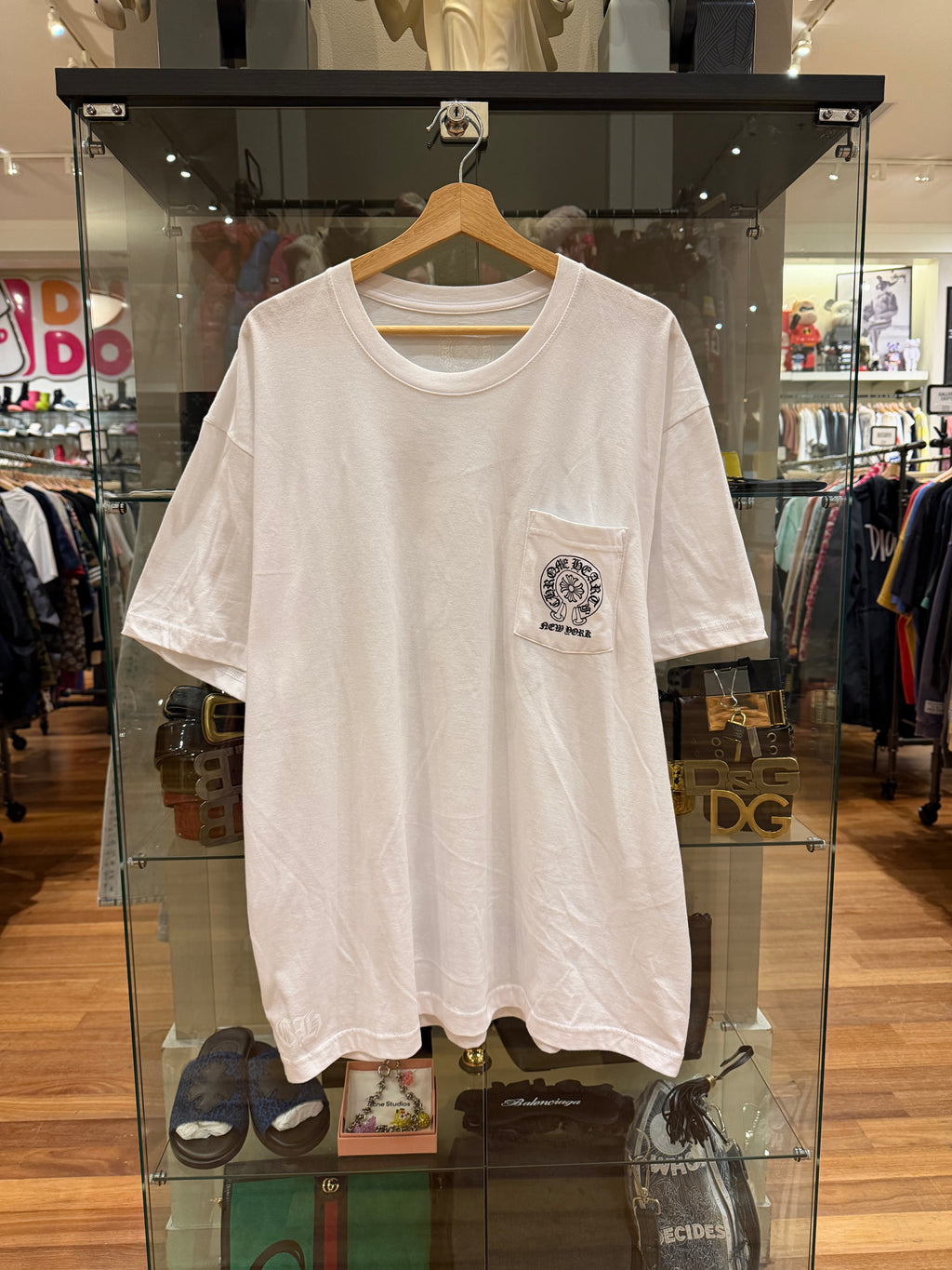Chrome Hearts New York Horseshoe T-shirt- White