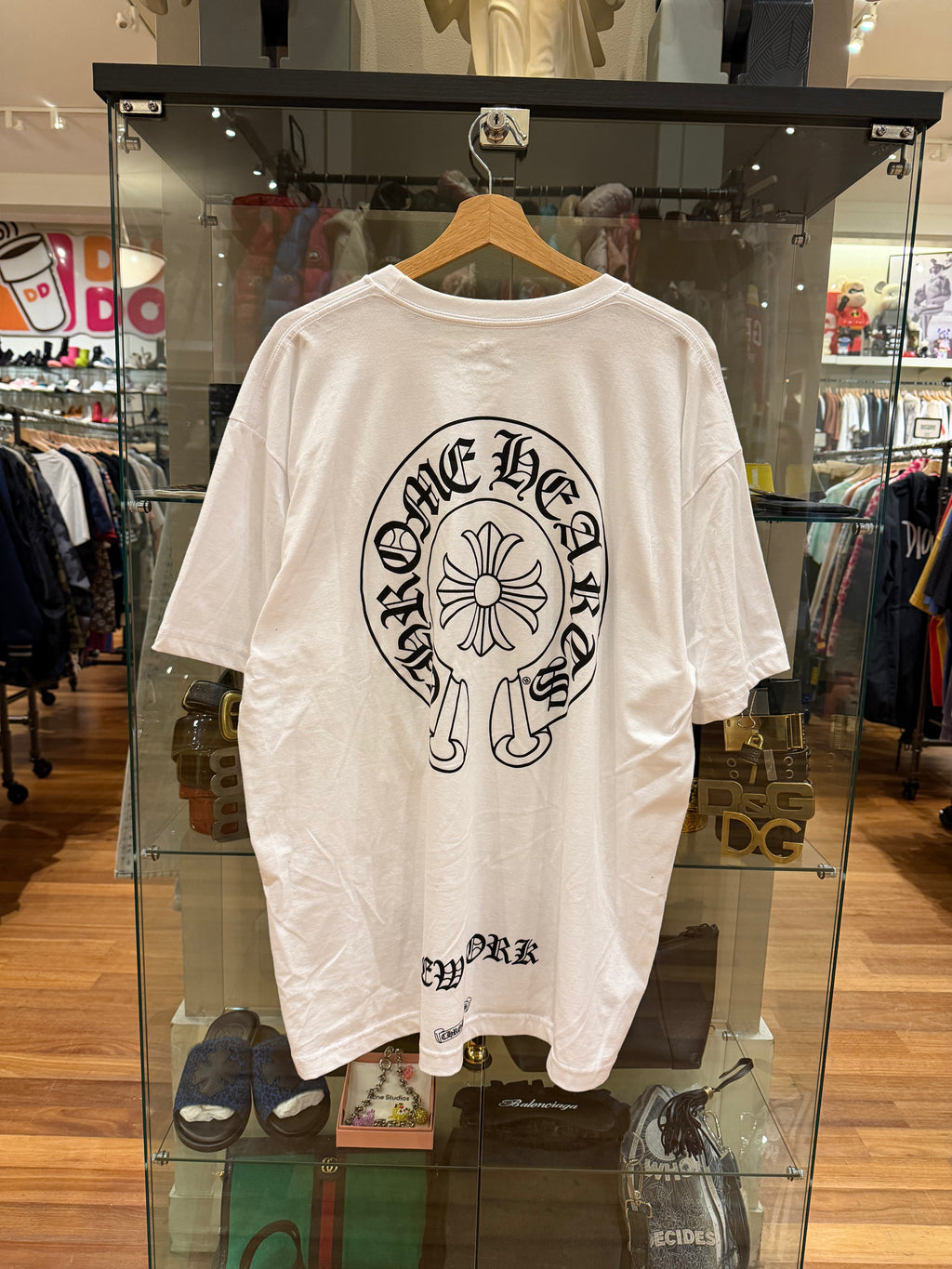 Chrome Hearts New York Horseshoe T-shirt- White