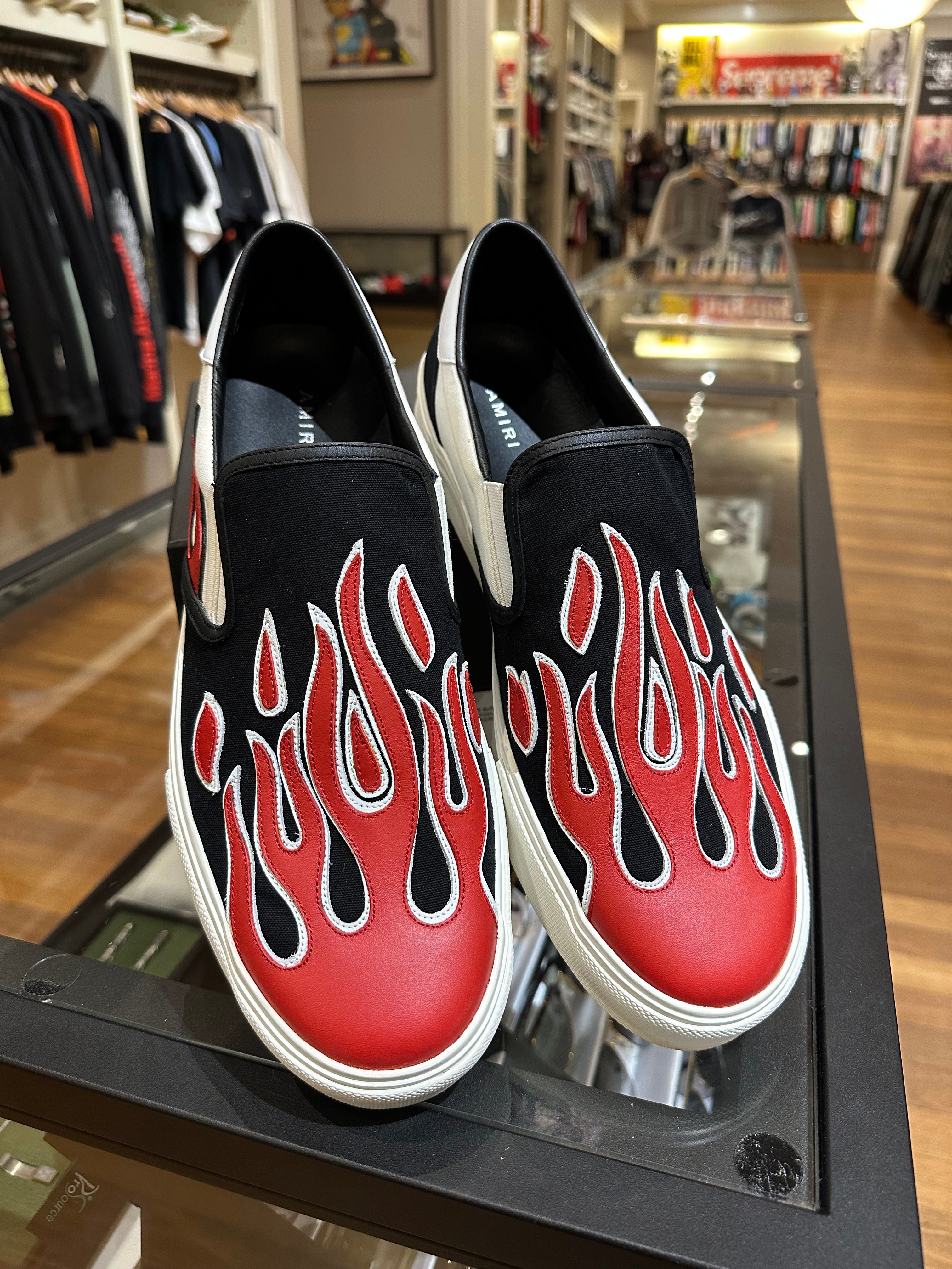 AMIRI Flame Slip-On Sneakers – Size EU 45 / US 12