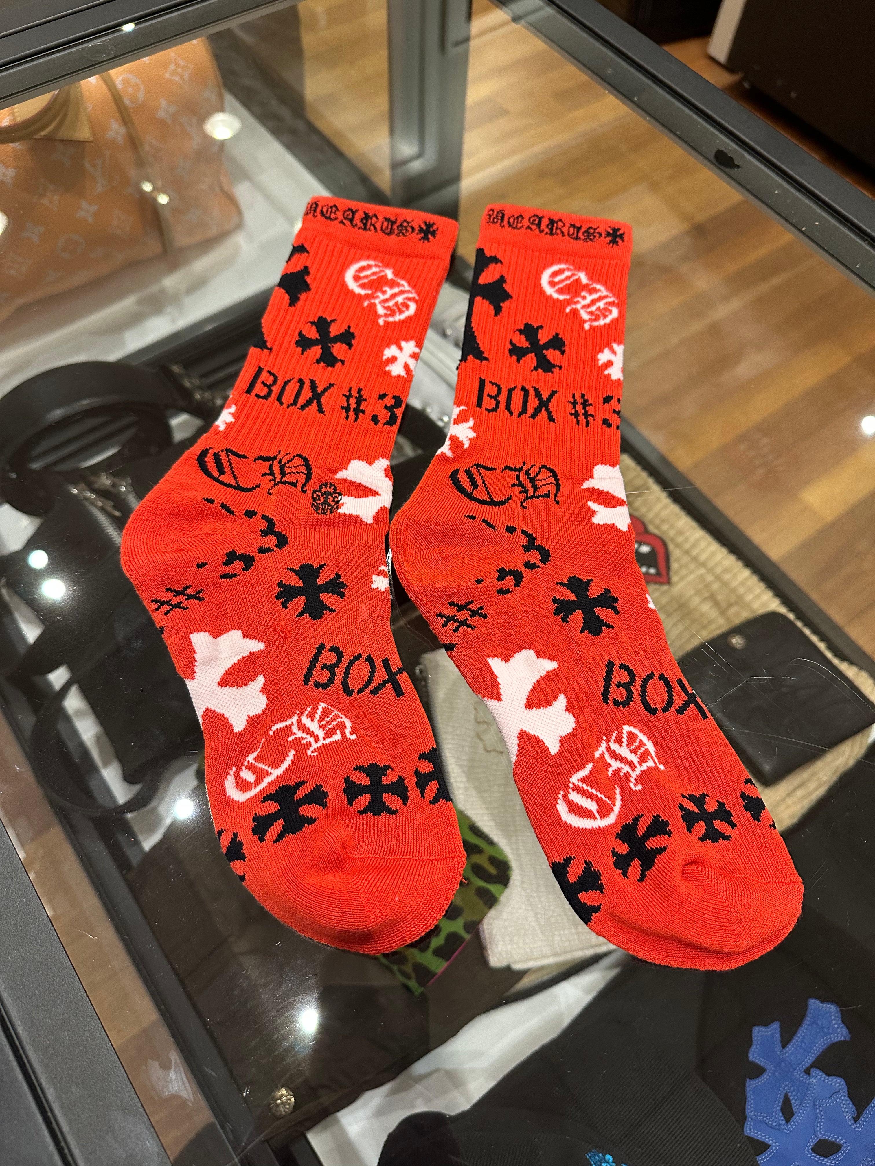 Chrome Hearts Stencil Socks – Size Medium