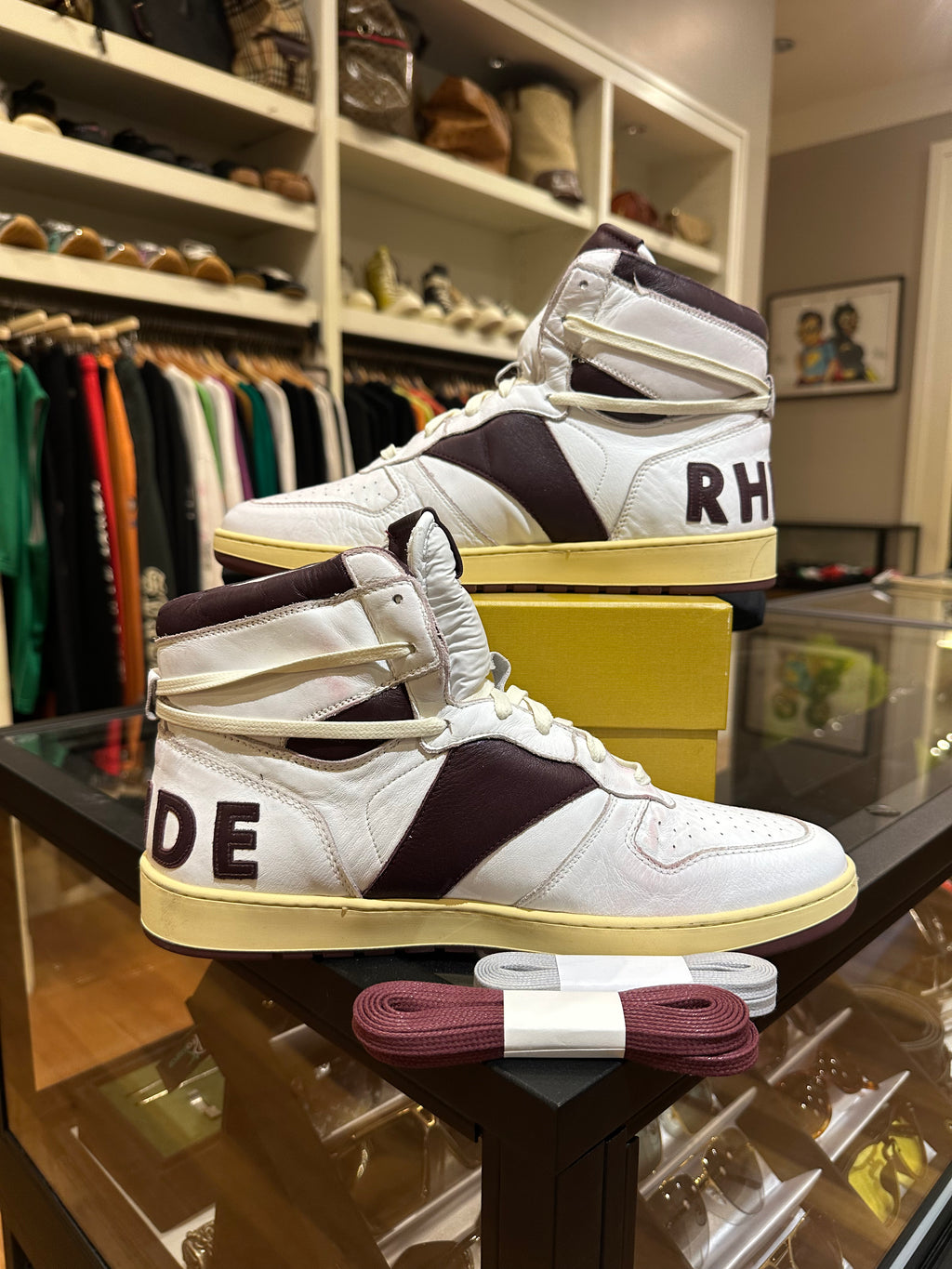 Rhude Rhecess Hi Sneakers – Size US 11