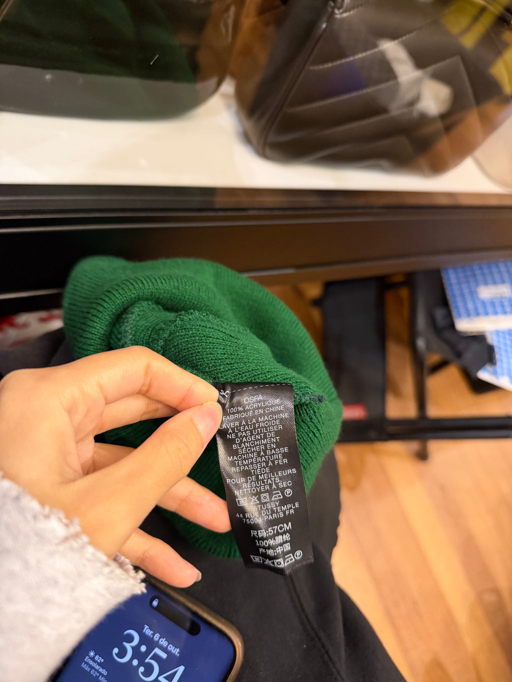 Stussy Green Athletic Beanie