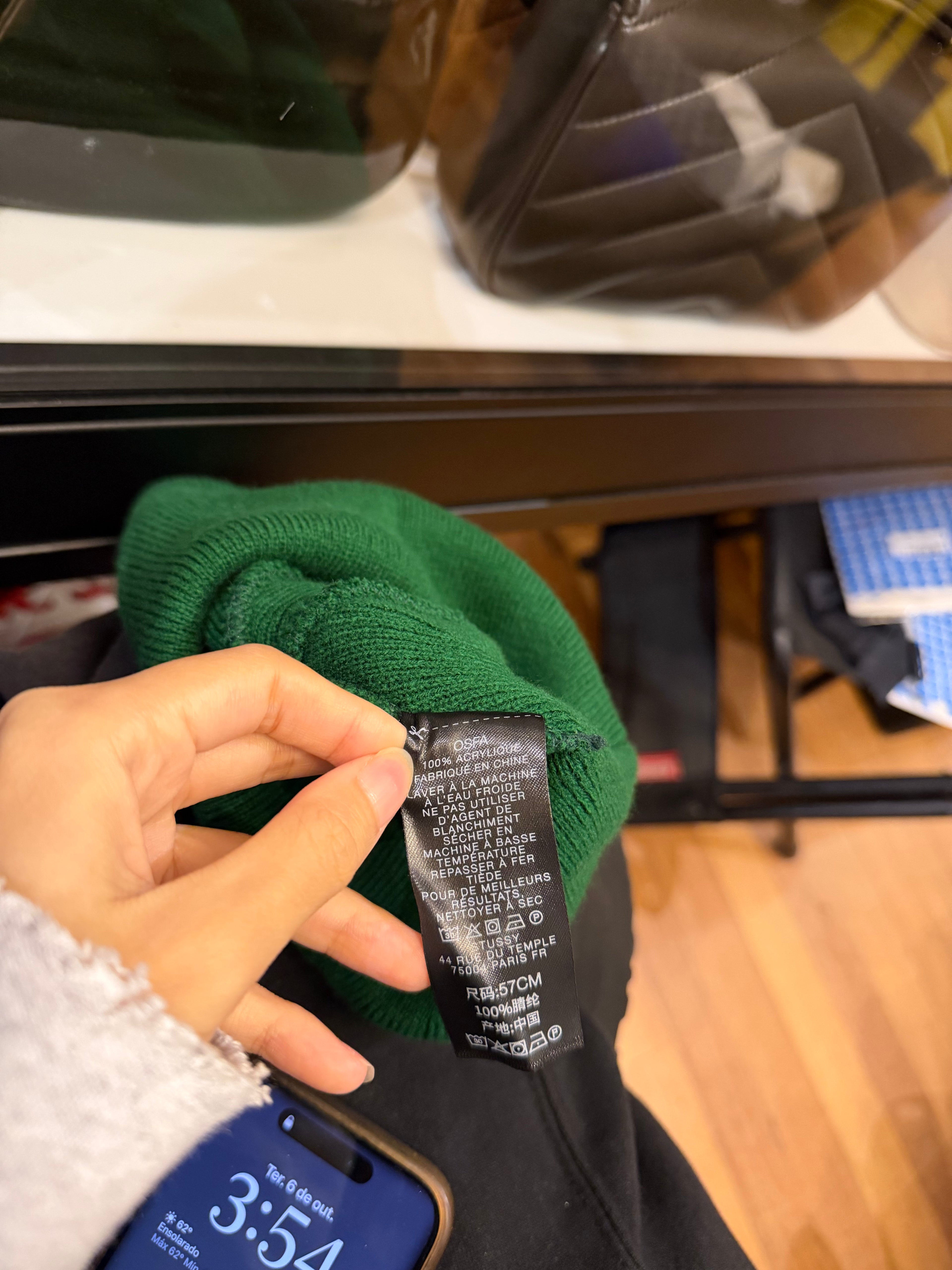 Stussy Green Athletic Beanie