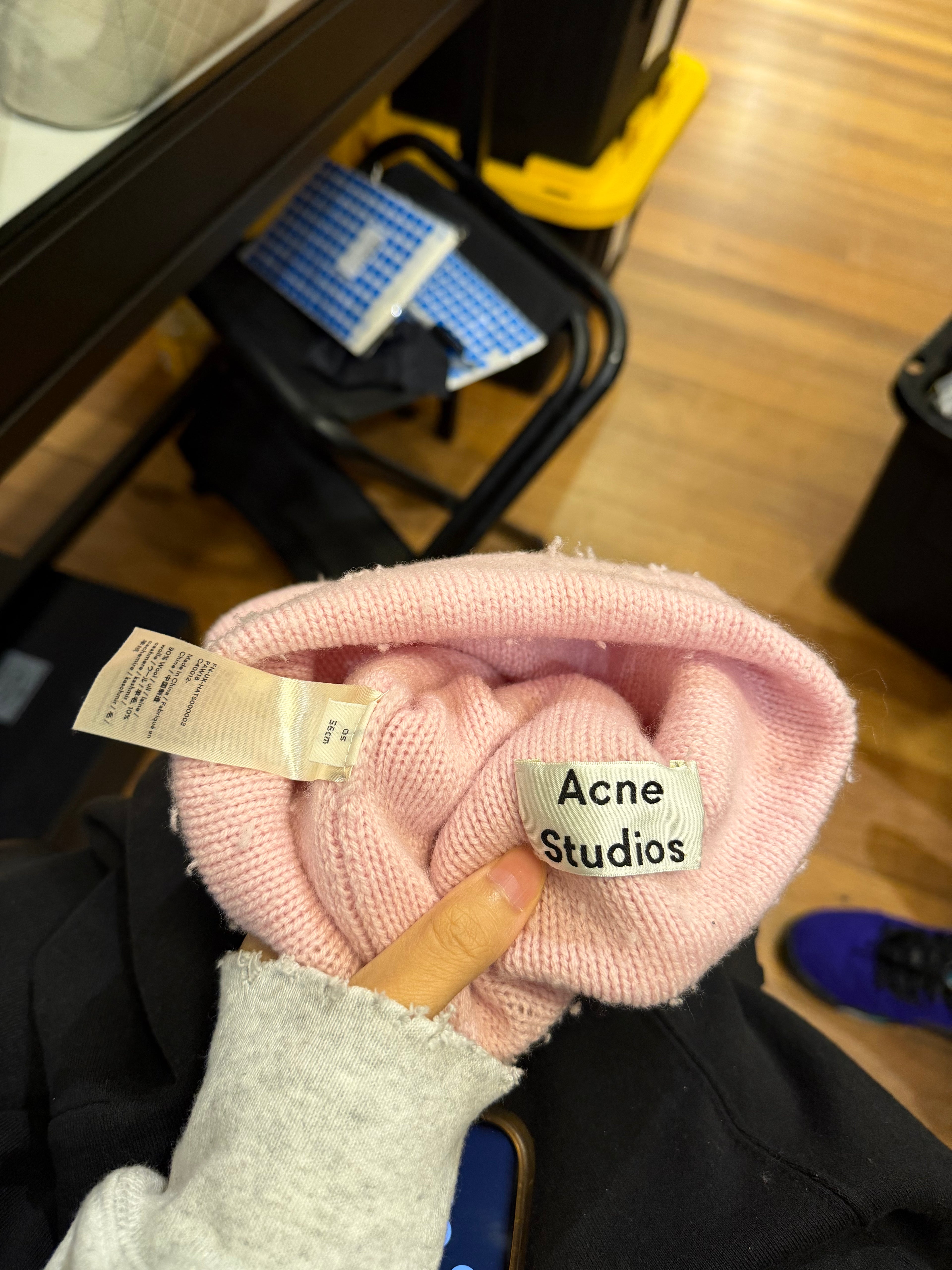 Pink Acne Studios Beanie