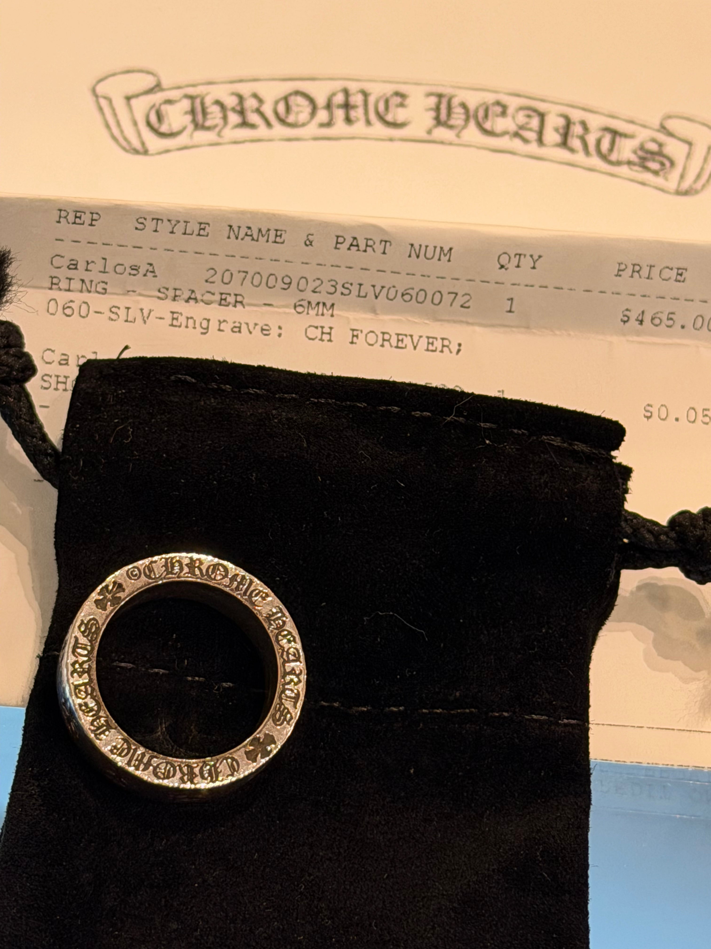 Chrome Hearts Forever Spacer Ring