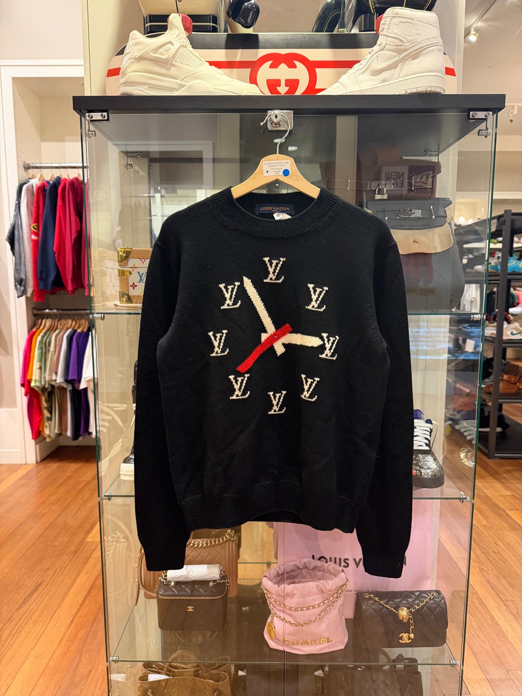LV Clock Knit Sweater by Virgil Ablah