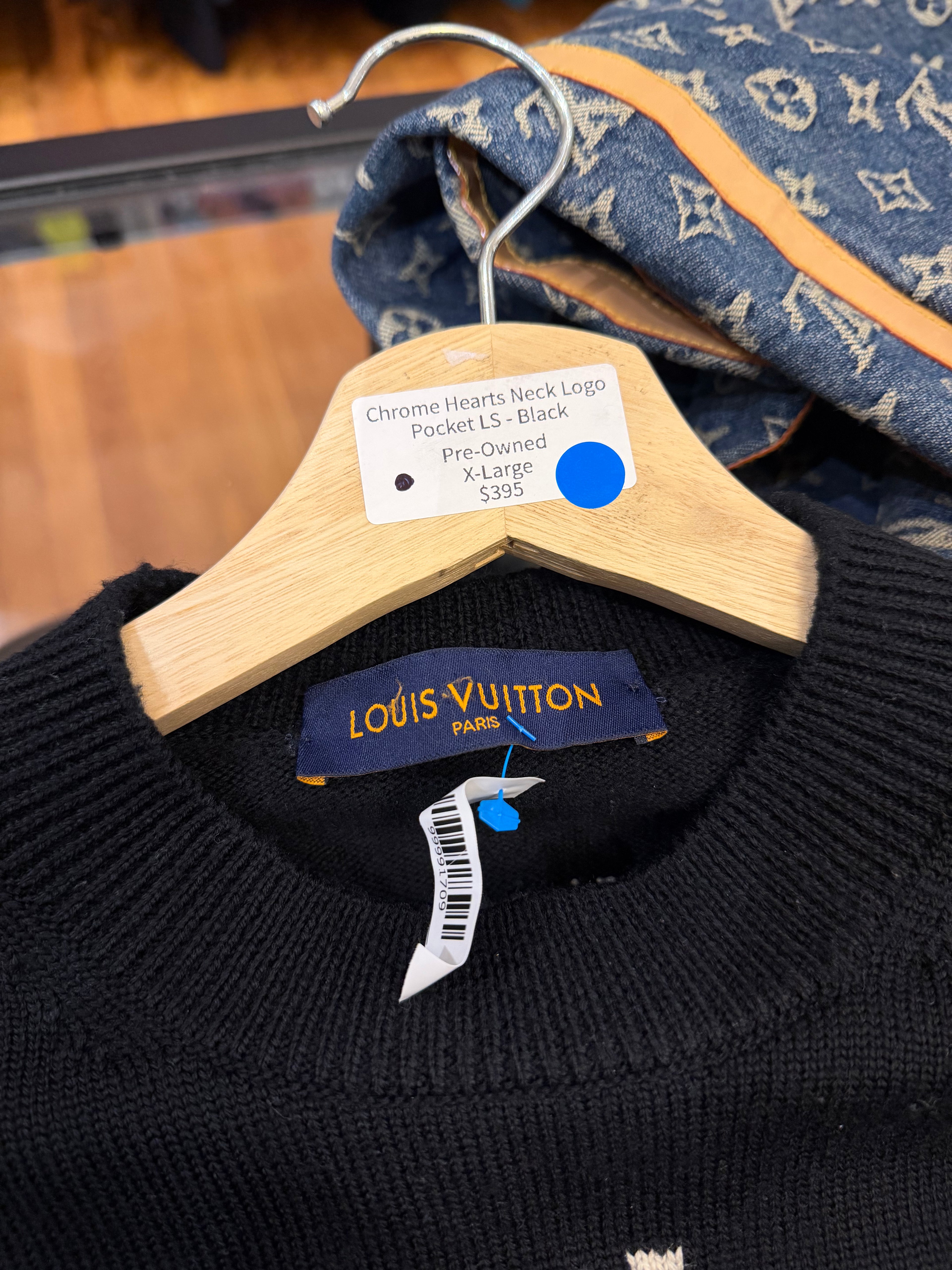 LV Clock Knit Sweater by Virgil Ablah