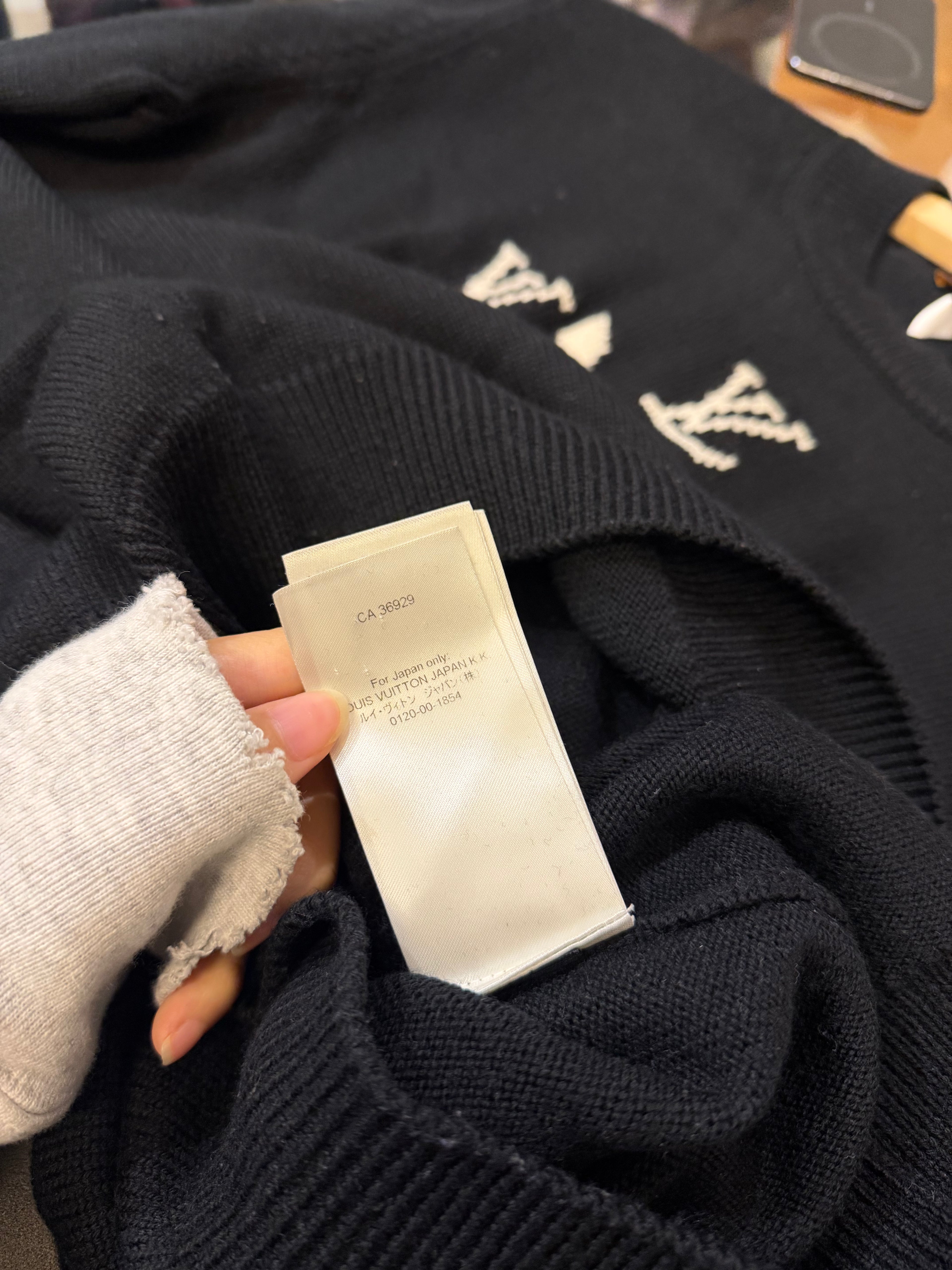 LV Clock Knit Sweater by Virgil Ablah