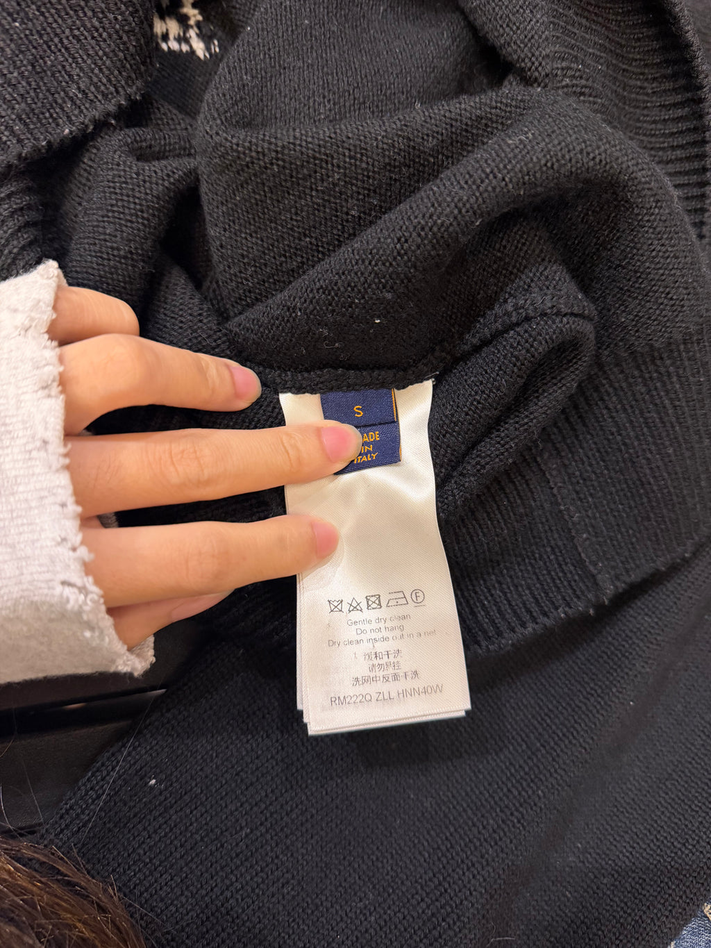 LV Clock Knit Sweater by Virgil Ablah