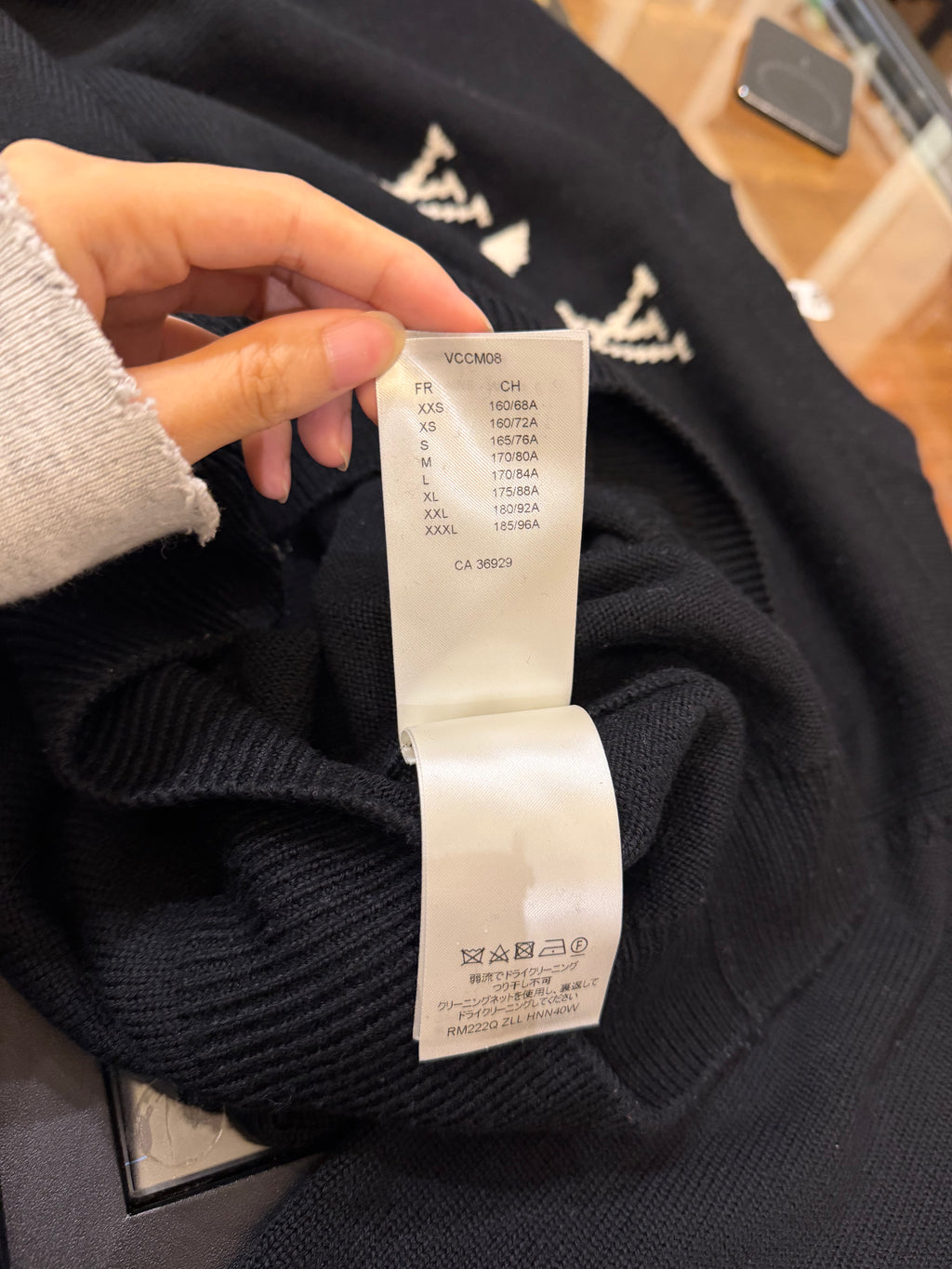 LV Clock Knit Sweater by Virgil Ablah
