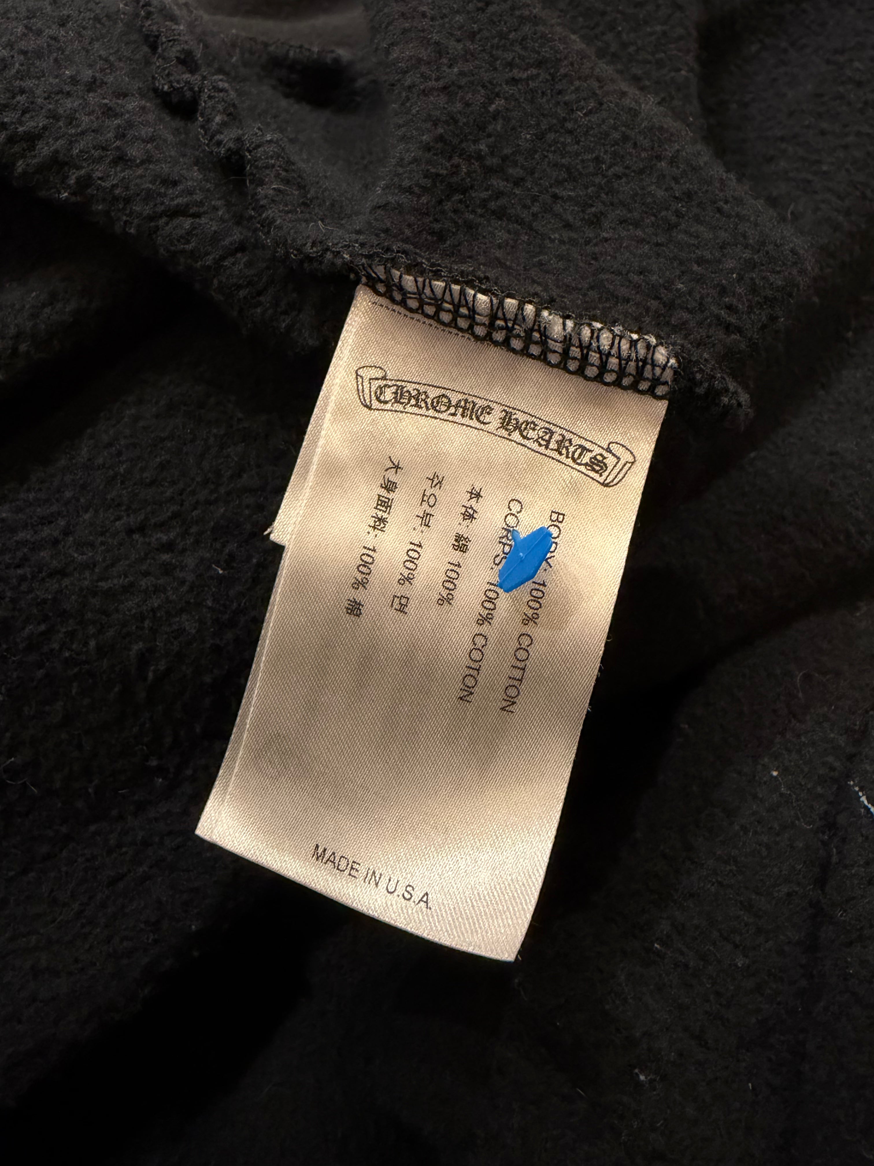 Chrome Hearts Multicolor Cemetery Cross Hoodie - Black