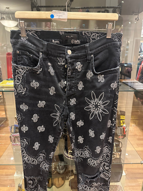 Amiri Bandana Denim Jeans