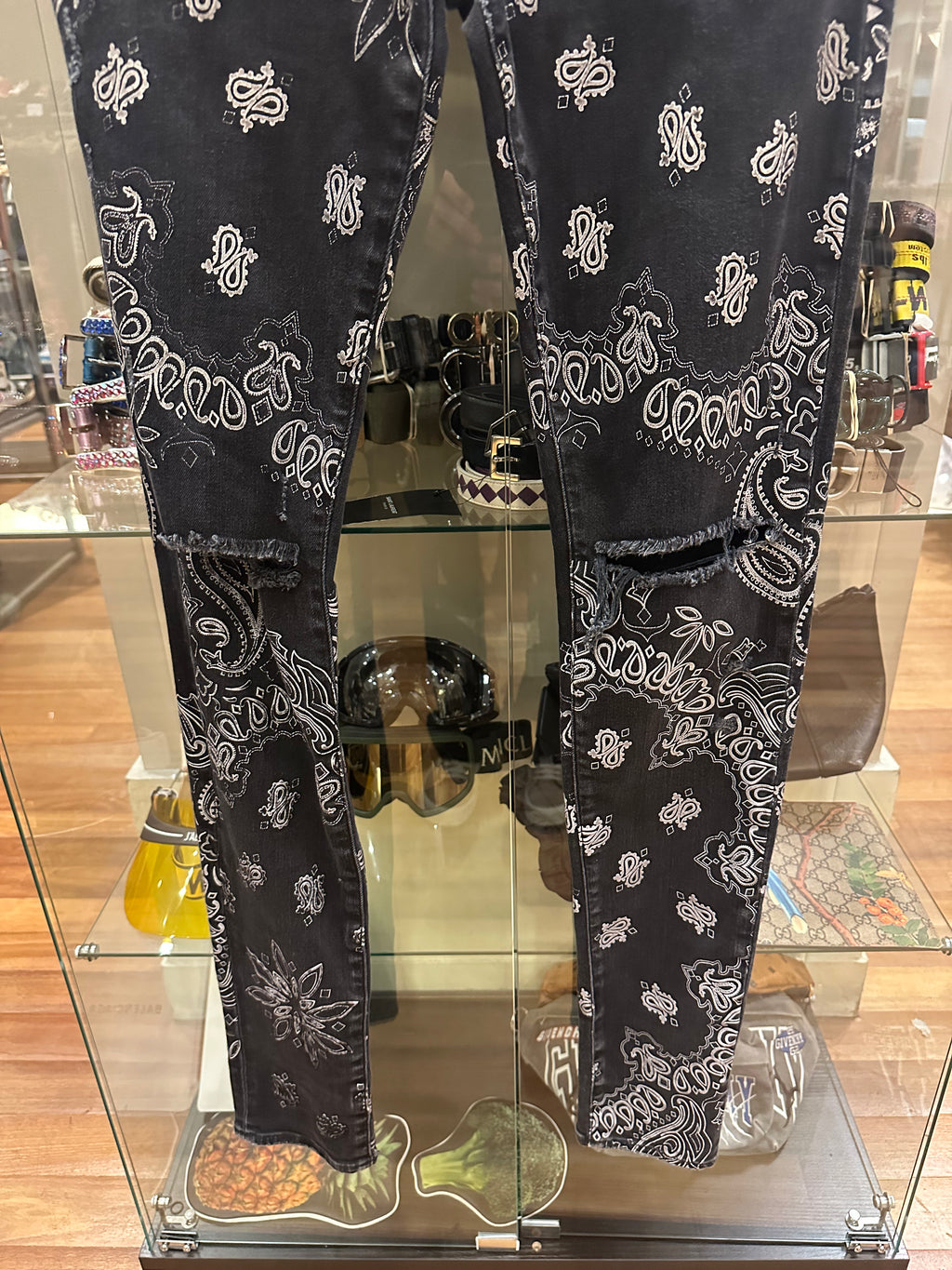 Amiri Bandana Denim Jeans
