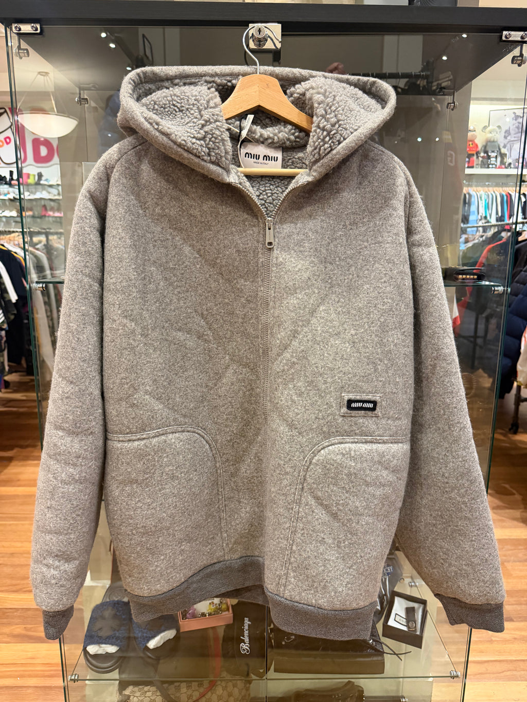 Miu Miu Fleece Full Zip Hoodie